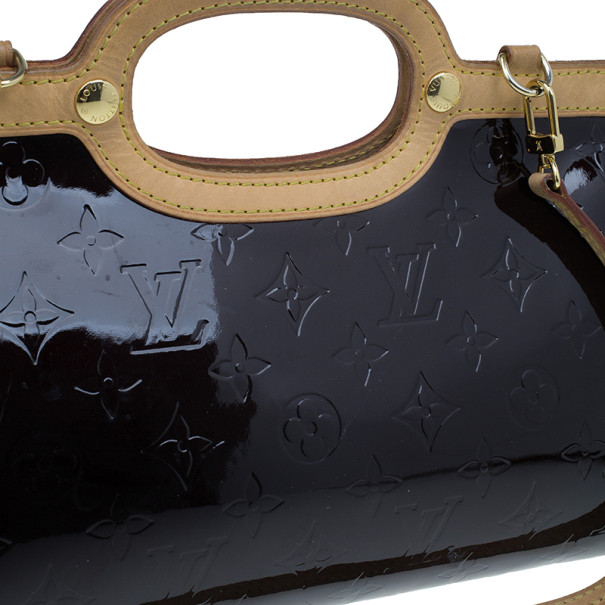 LOUIS VUITTON Monogram Vernis Roxbury Drive Hand Bag Amarante M91995 auth  24481