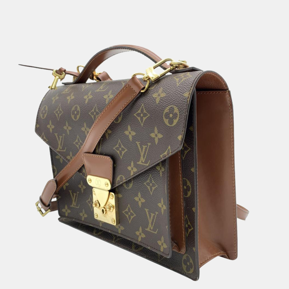 

Louis Vuitton Brown Monogram Monceau 28 bag