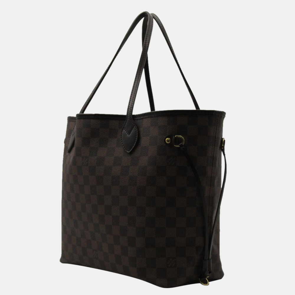 

Louis Vuitton Brown Damier Ebene Canvas Neverfull MM Tote Bag