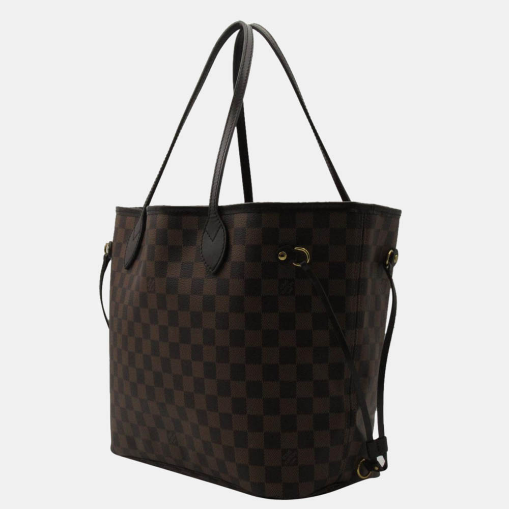 

Louis Vuitton Brown Damier Ebene Canvas Neverfull MM Tote Bag