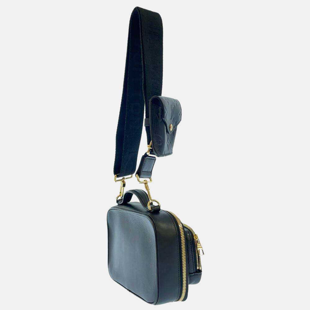 

Louis Vuitton Black Leather Monogram Utility Crossbody Shoulder Bag