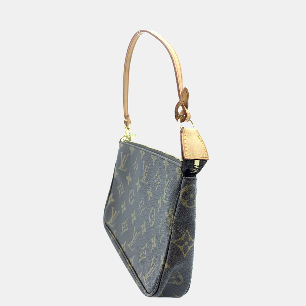 

Louis Vuitton Brown Monogram Canvas Pochette Accessoires Clutch Bag