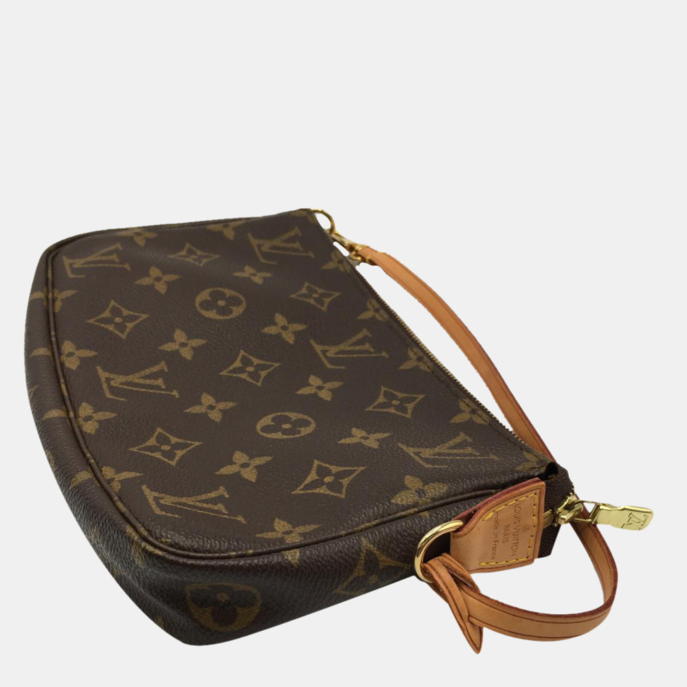 

Louis Vuitton Brown Monogram Canvas Pochette Accessoires Clutch Bag