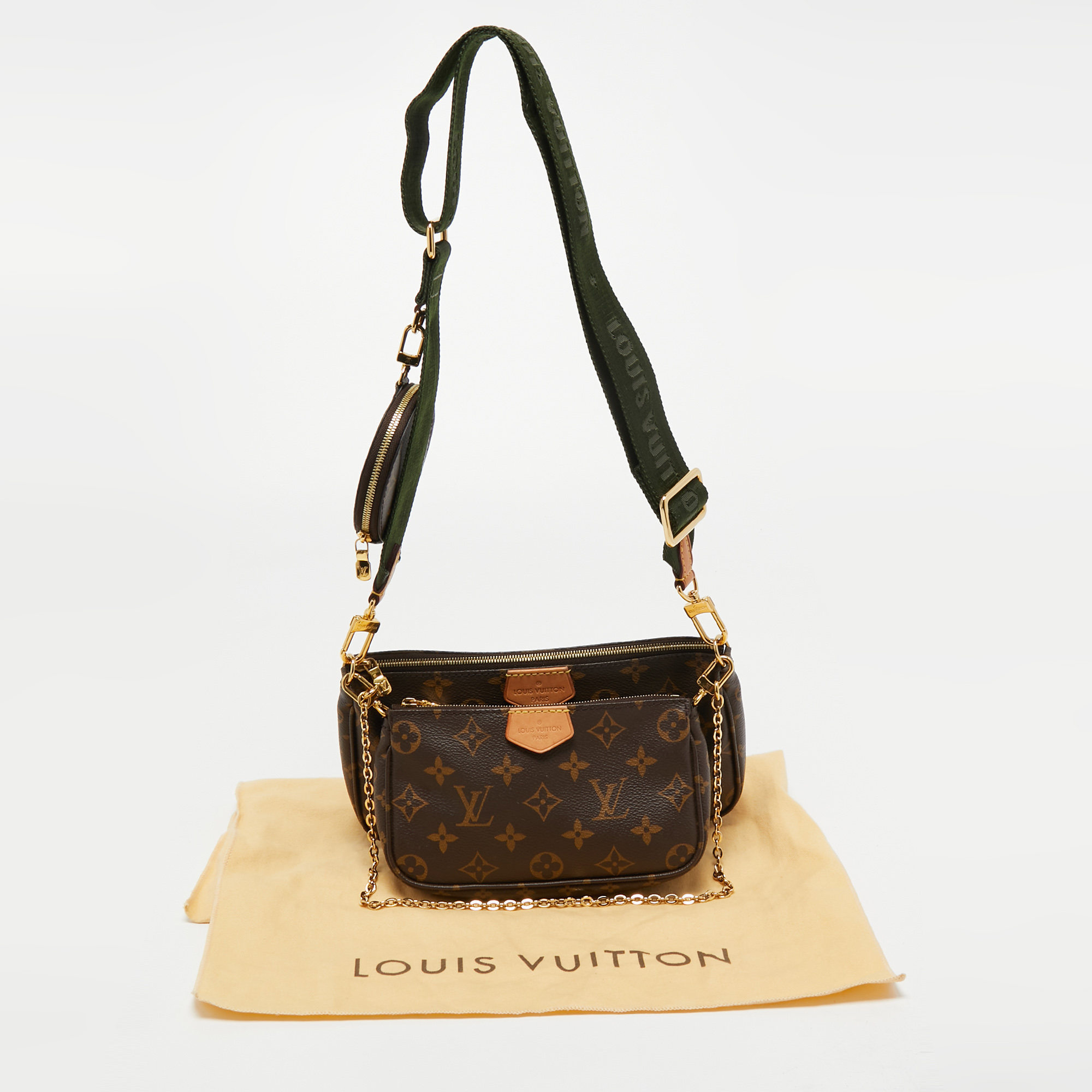 Louis Vuitton Multi Pochette Accessoires Monogram Khaki - THE