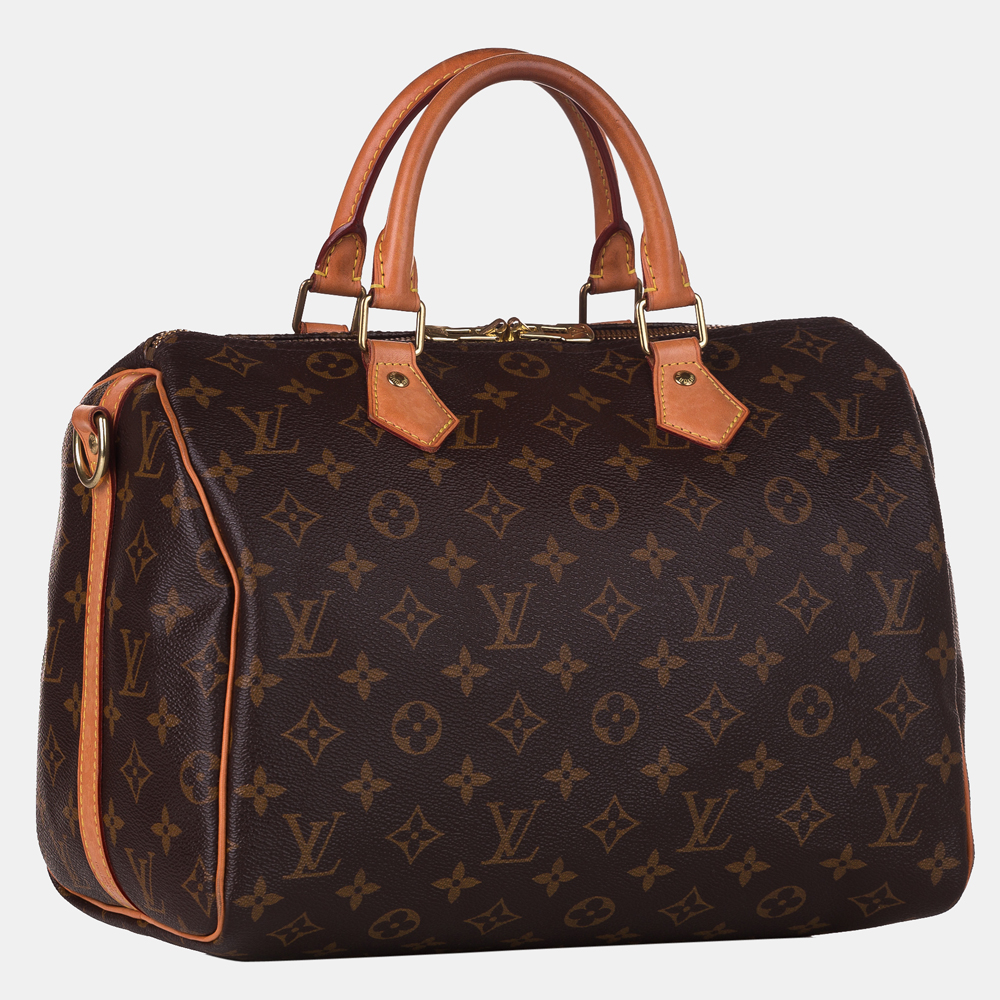 

Louis Vuitton Brown Monogram Speedy Bandouliere 30