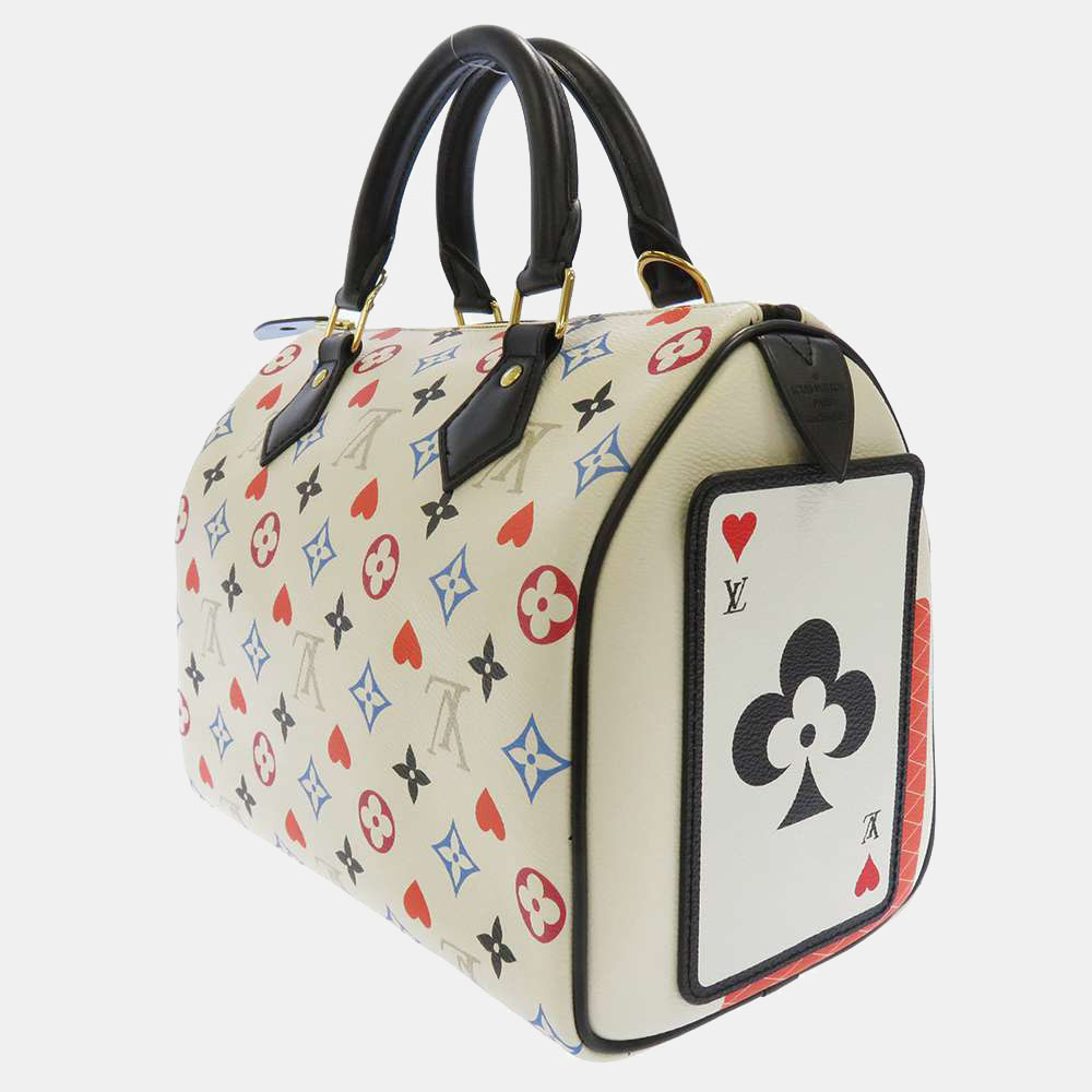 

Louis Vuitton White Monogram Canvas Speedy Bandouliere 25 Bag
