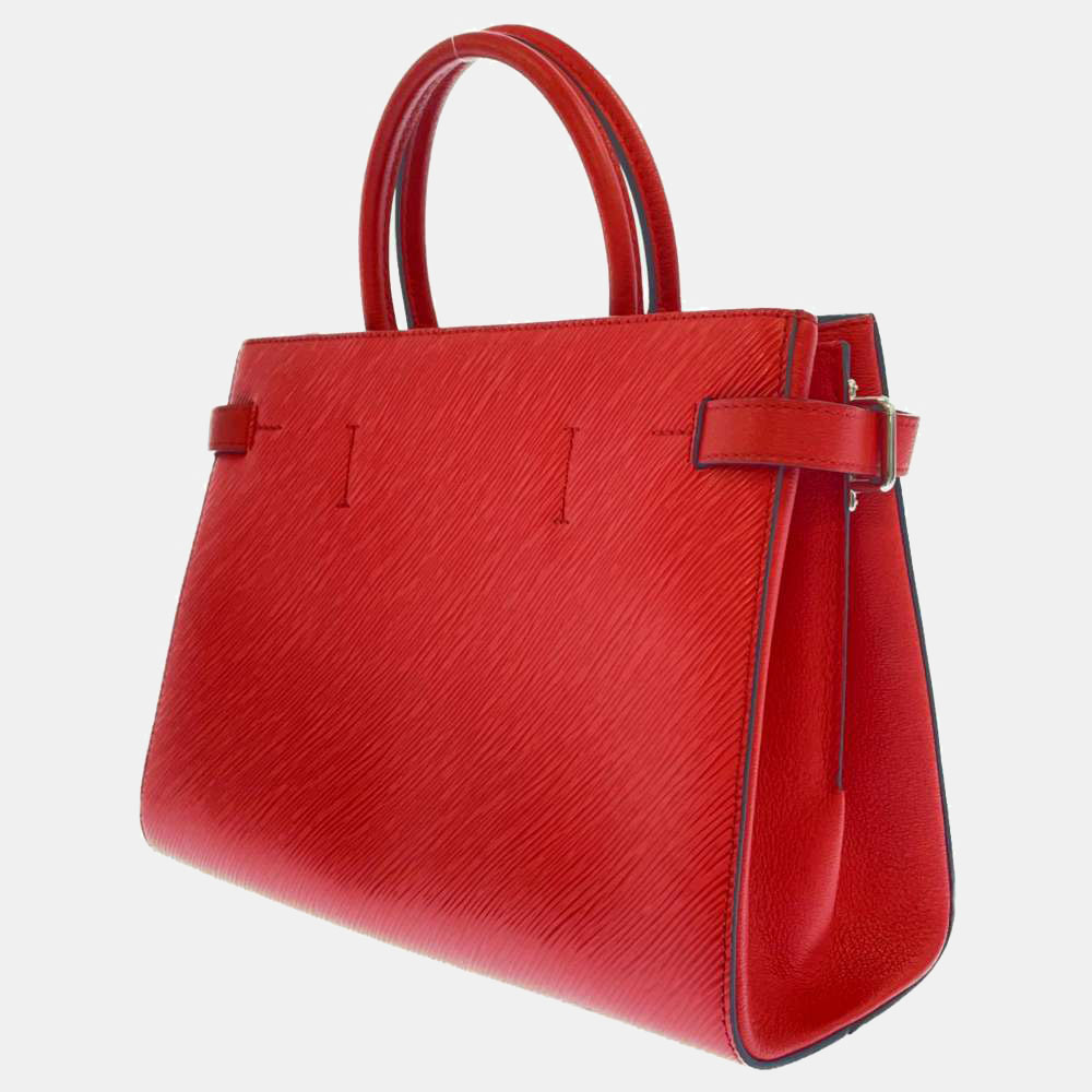 

Louis Vuitton Red Epi Leather Twist Tote Bag