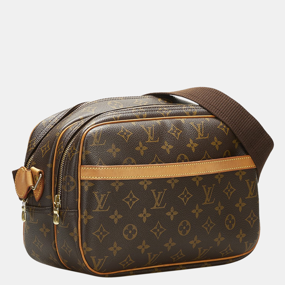 

Louis Vuitton Brown Monogram Reporter PM Bag