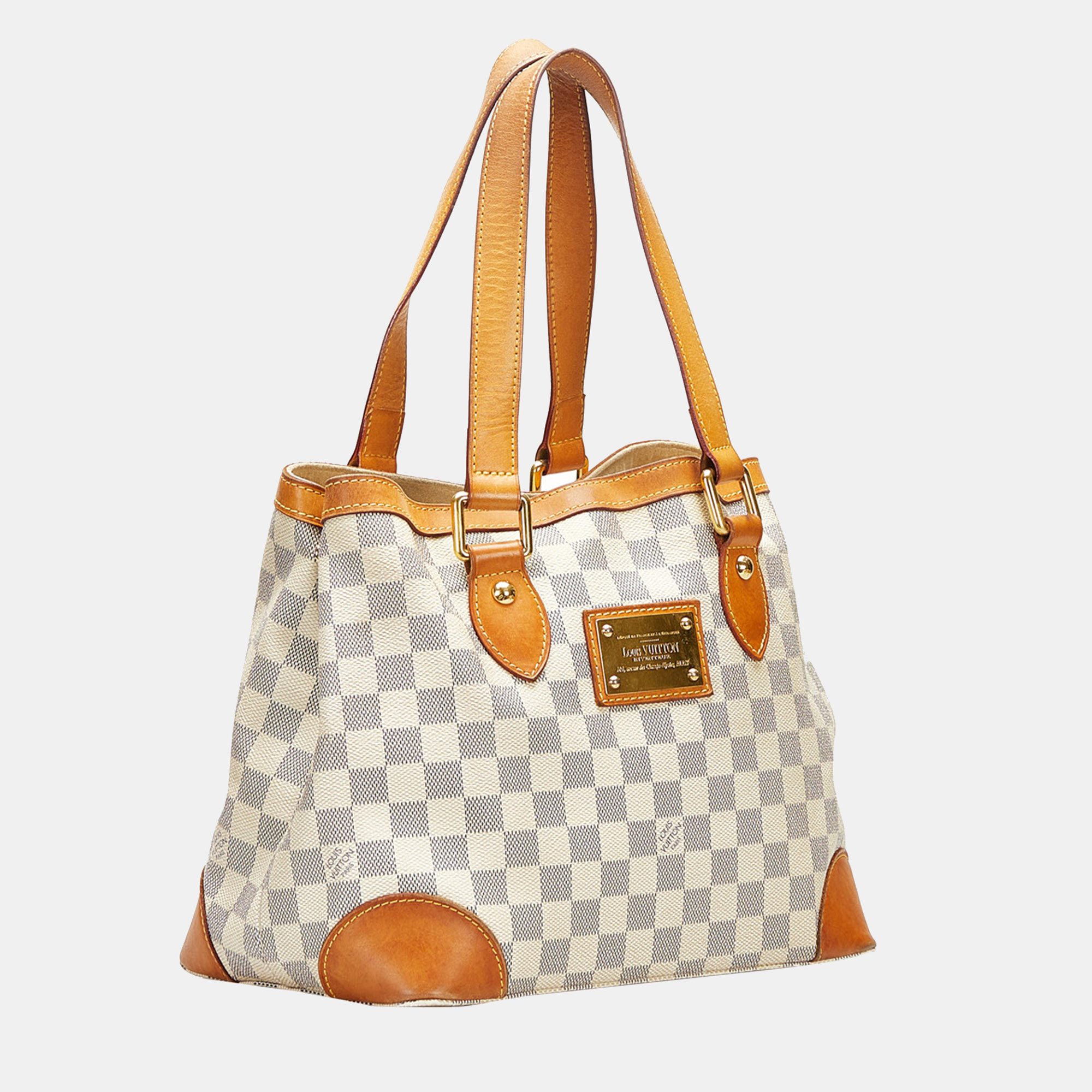 

Louis Vuitton White Damier Azur Hampstead PM