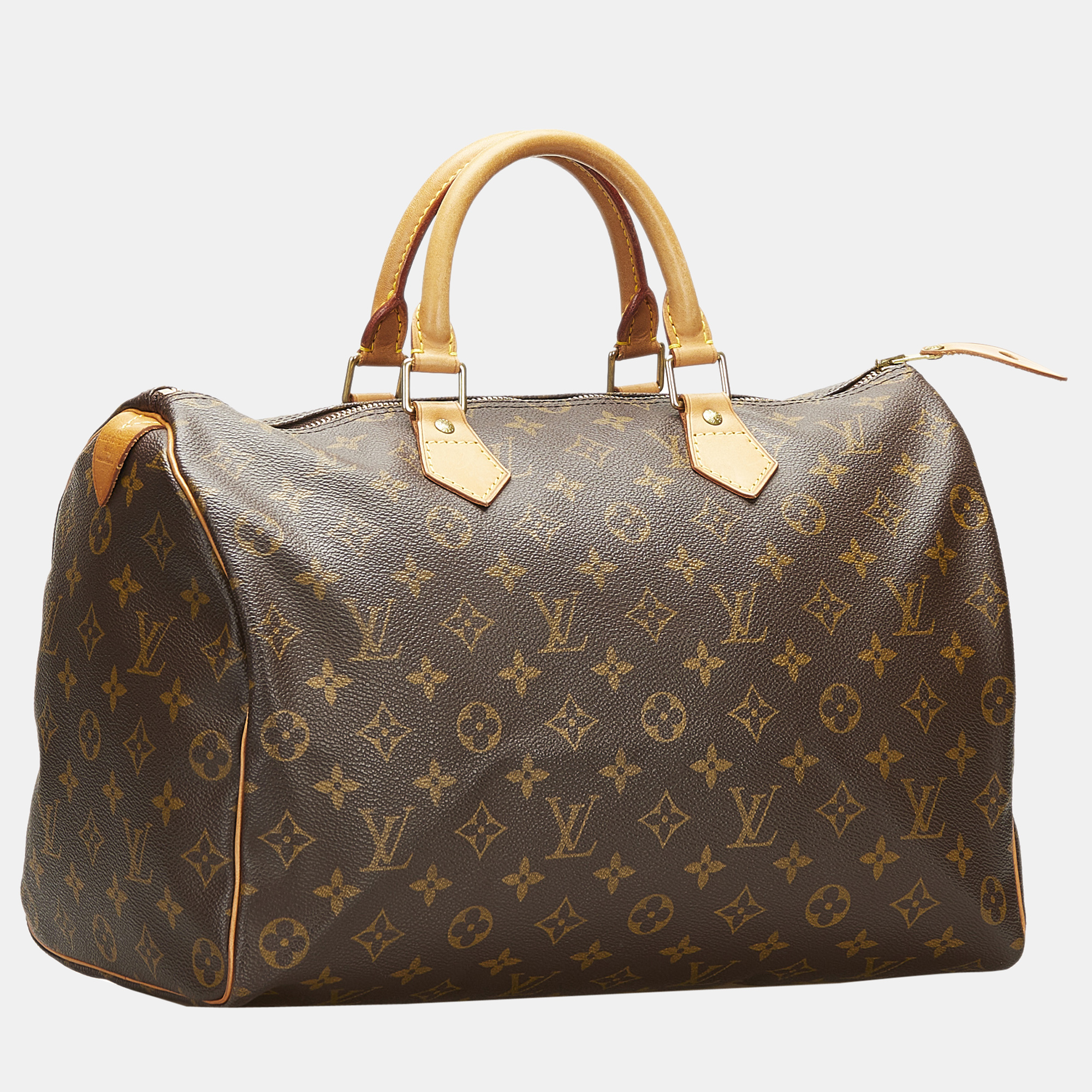 

Louis Vuitton Brown Monogram Speedy 35