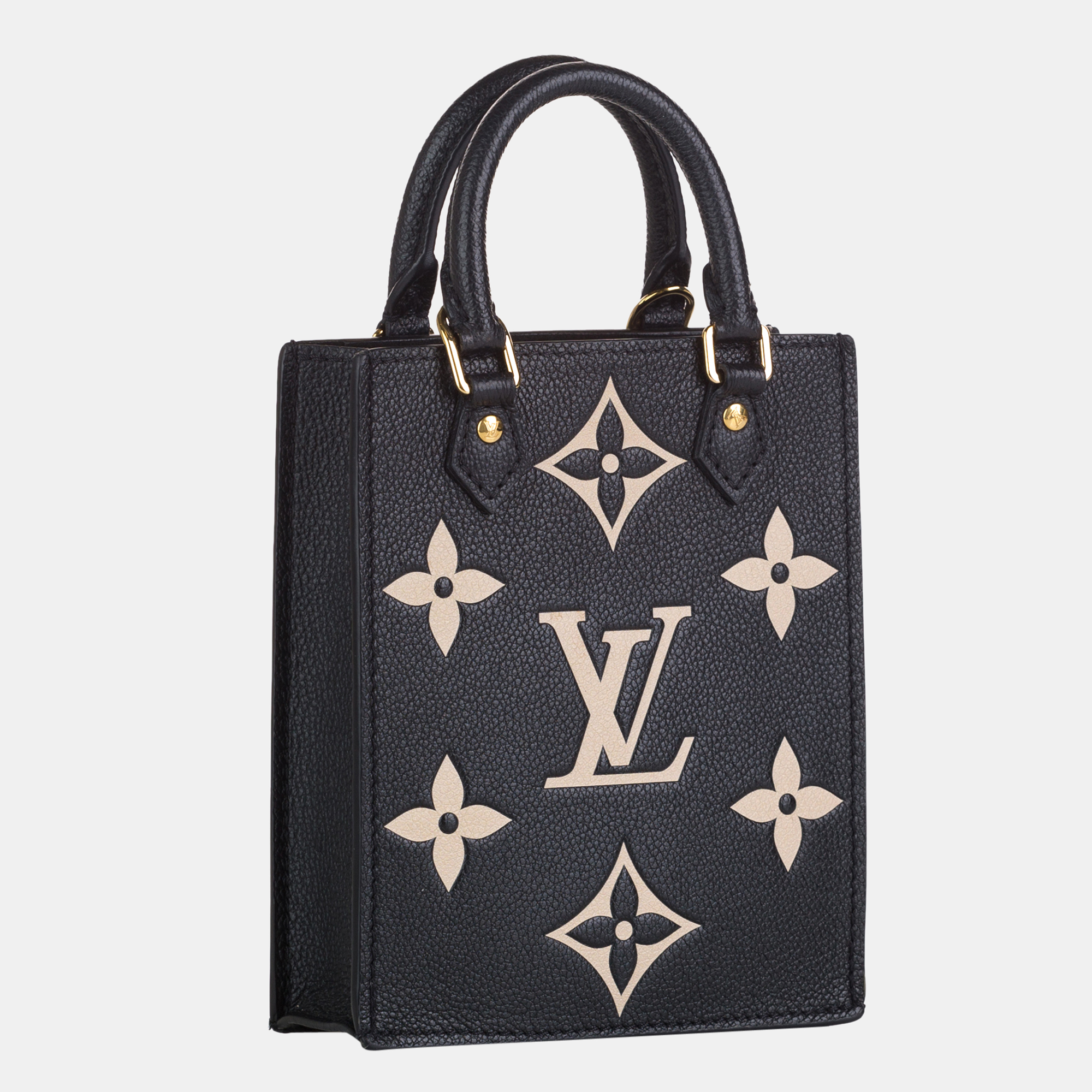 

Louis Vuitton Black Monogram Empreinte Petit Sac Plat