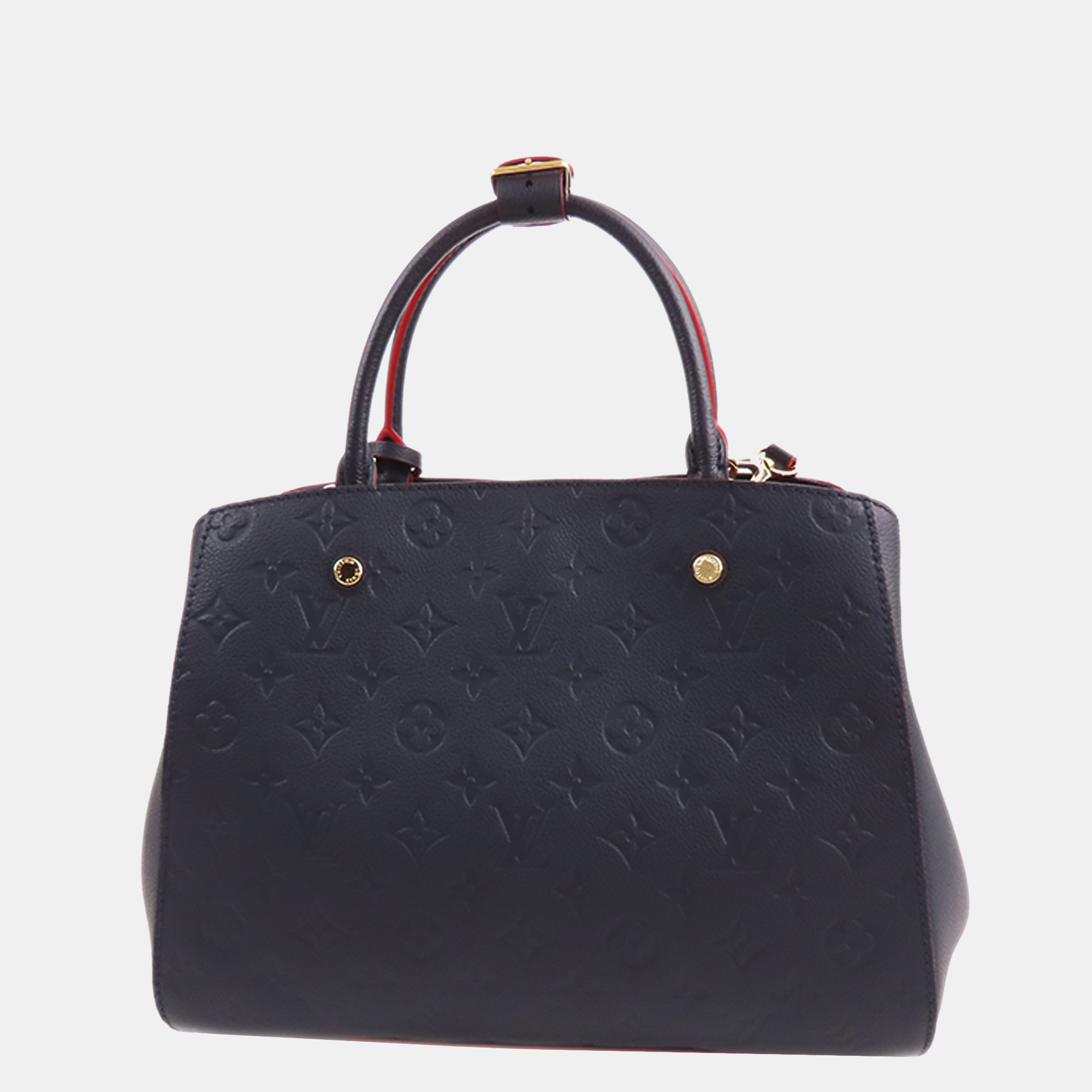 

Louis Vuitton Blue Monogram Empreinte Montaigne MM