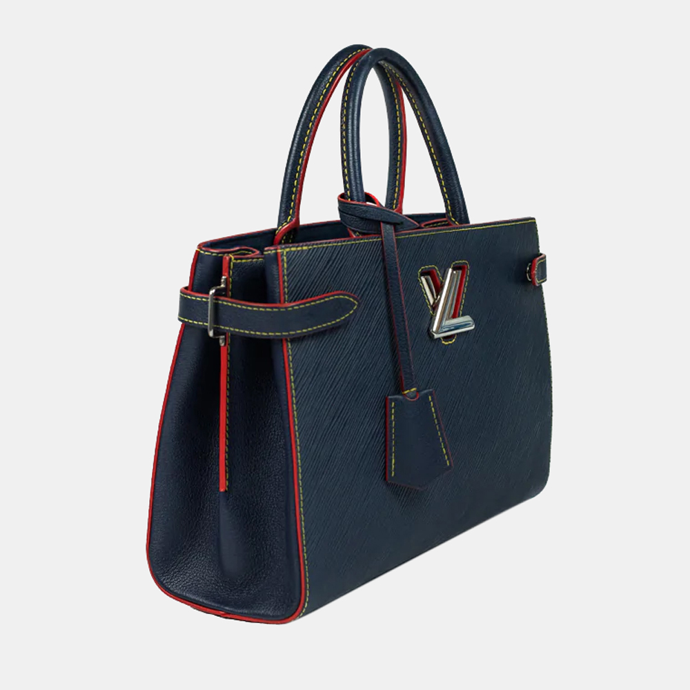 

Louis Vuitton Blue Epi Leather Twist Tote Bag