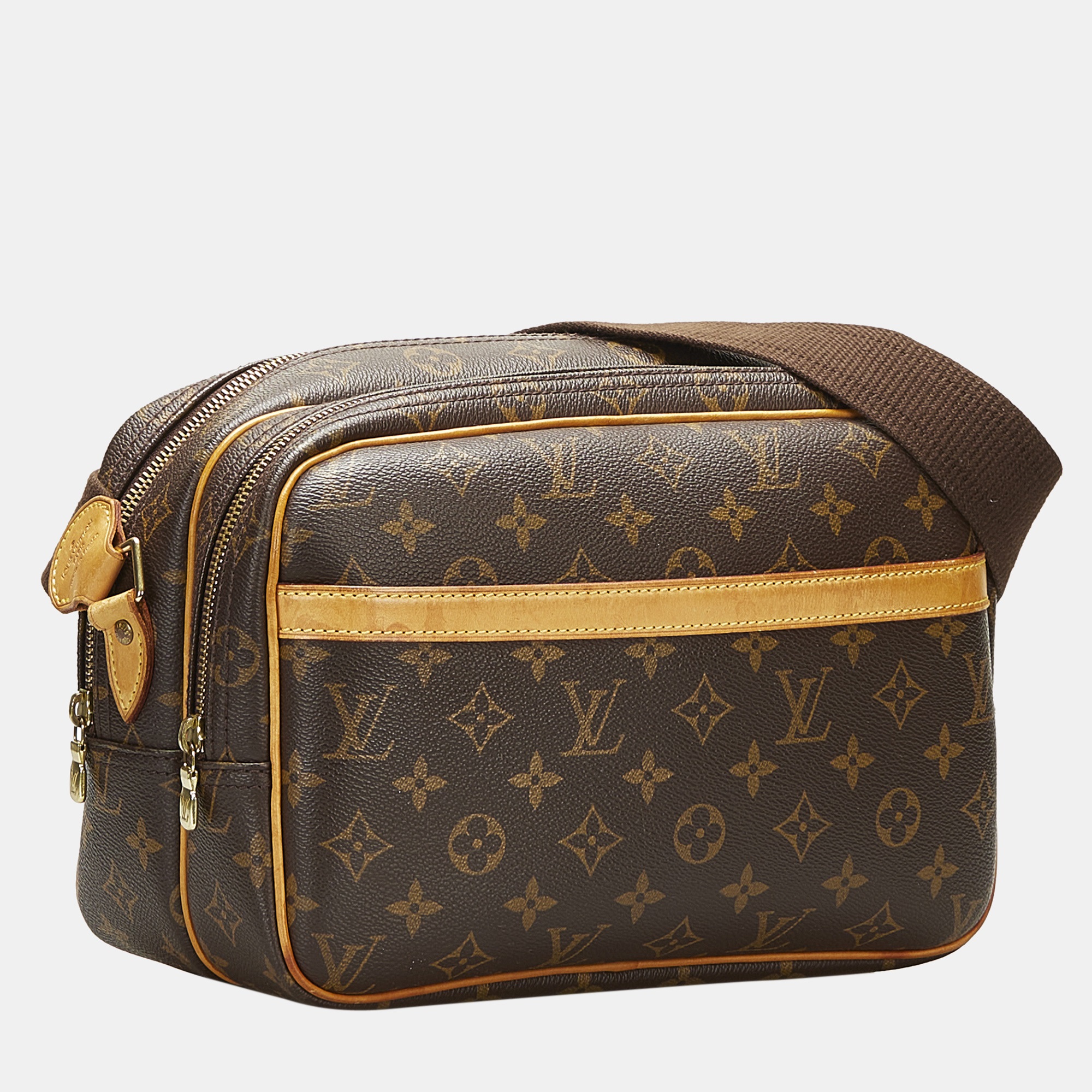 

Louis Vuitton Brown Monogram Reporter PM