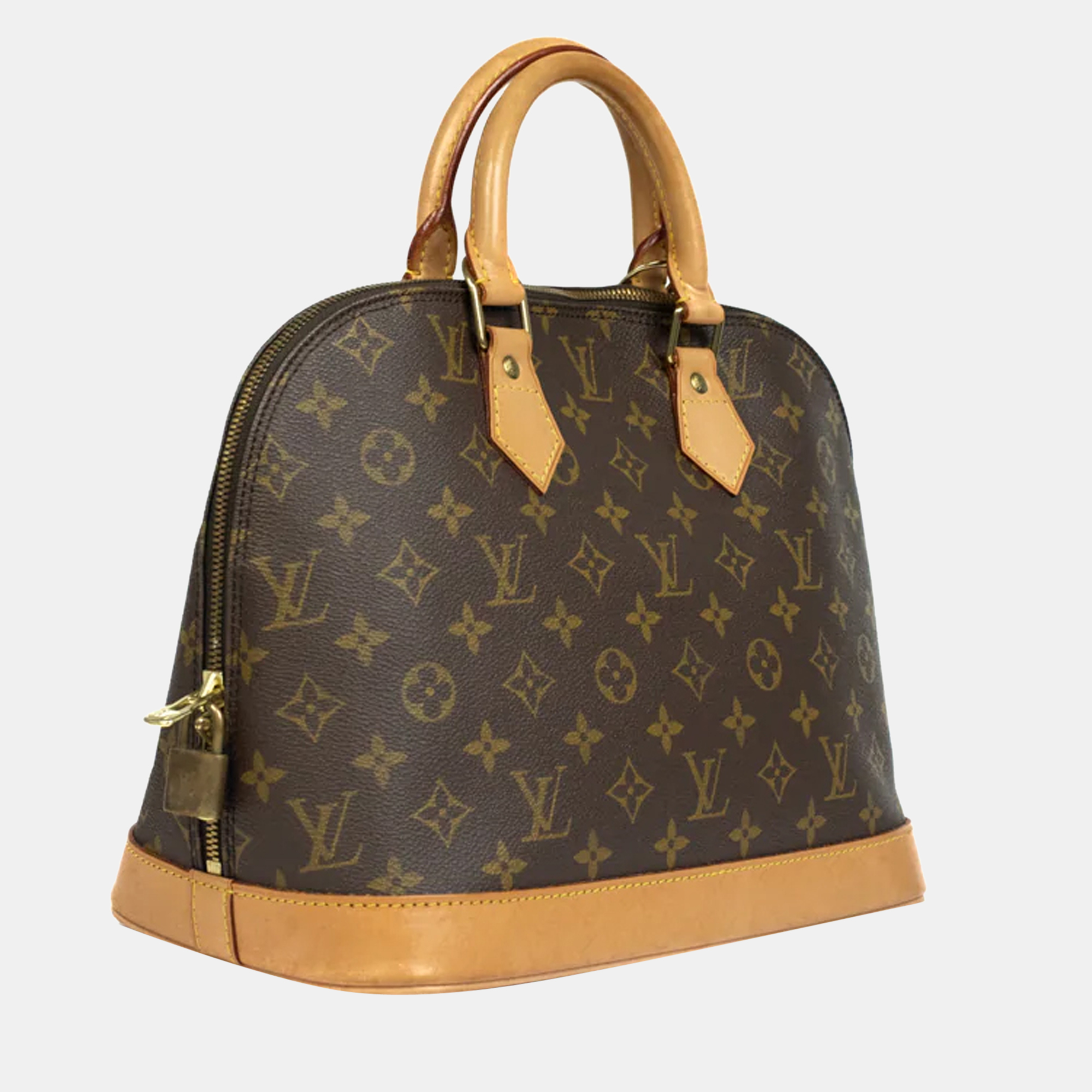 

Louis Vuitton Alma Handbag in Brown Monogram Canvas