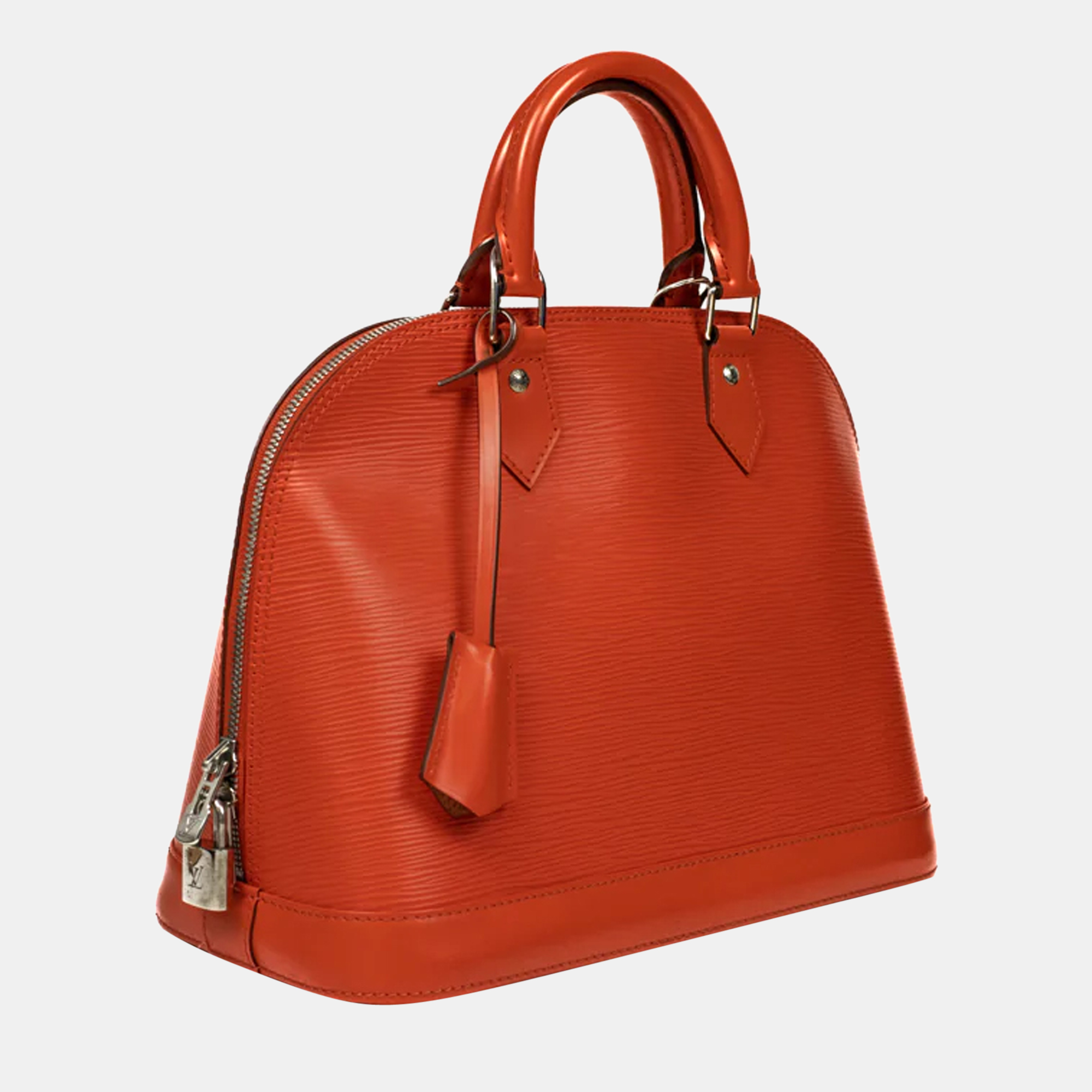 

Louis Vuitton Alma epi Handbag in Orange Epi Leather