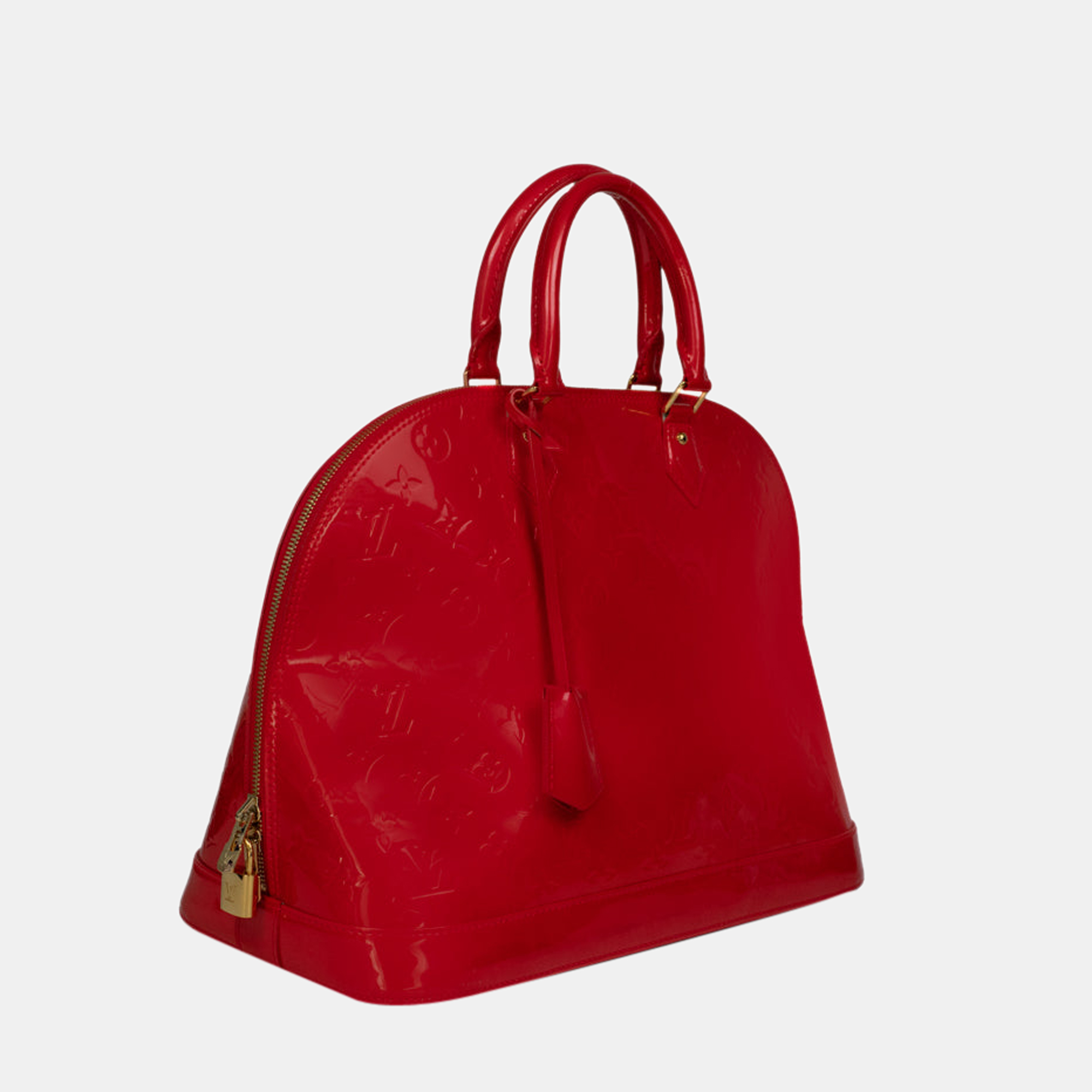 

Louis Vuitton Red Monogram Vernis Neo Alma PM Bag