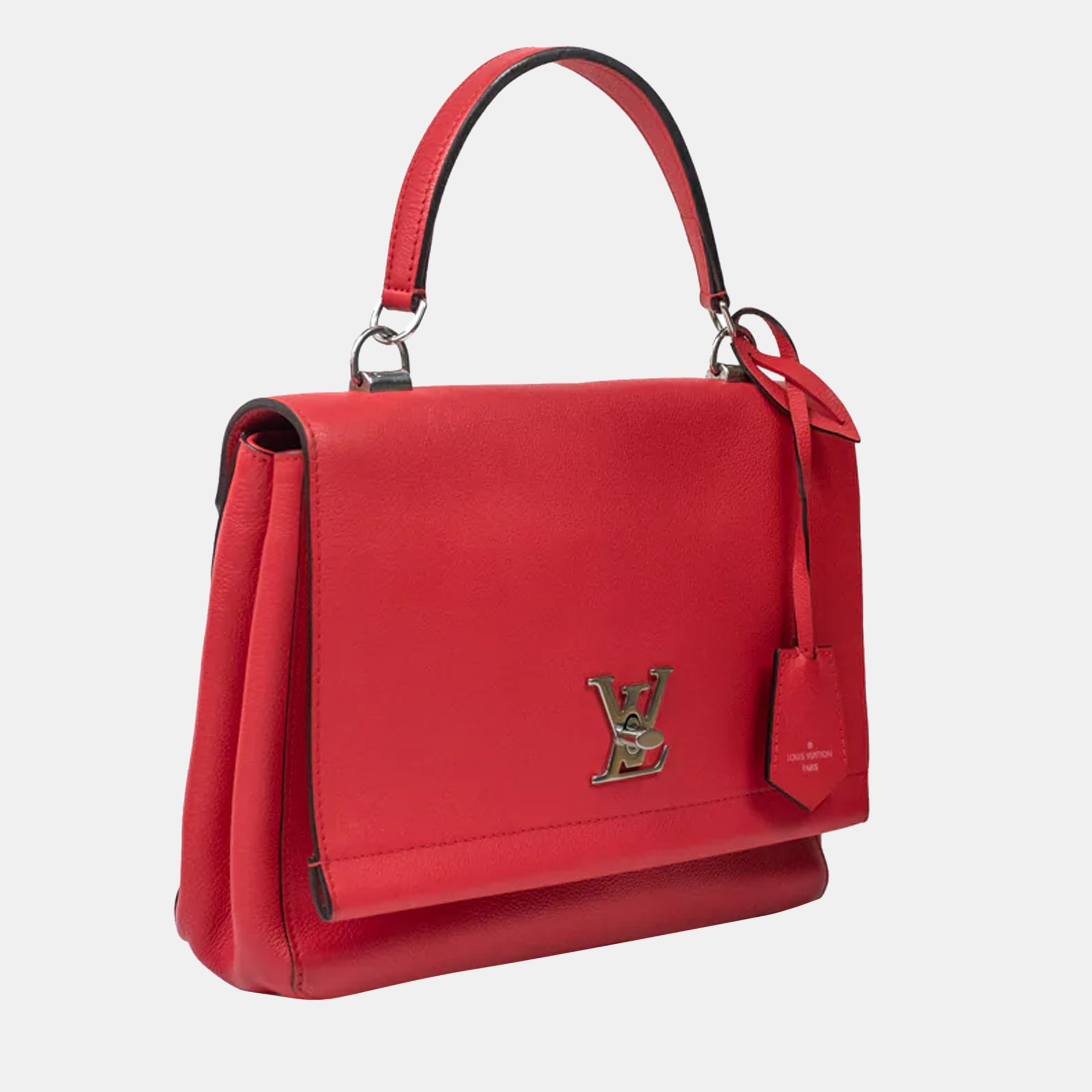 

Louis Vuitton Lockme Handbag in Red Leather