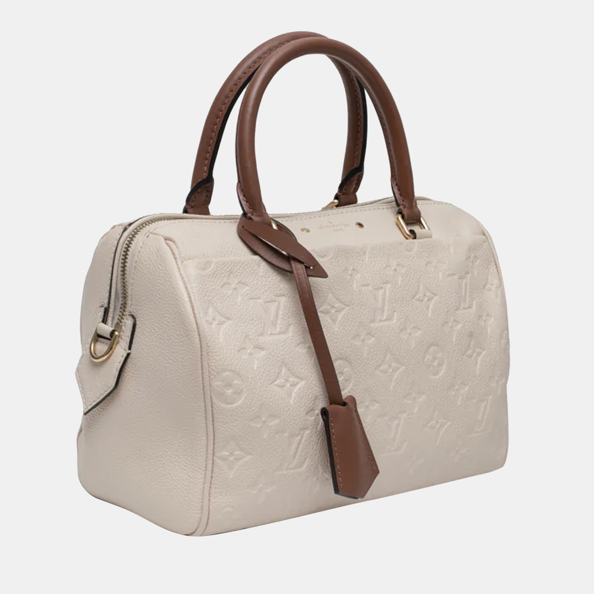 

Louis Vuitton Speedy empreinte Shoulder bag in Beige Leather