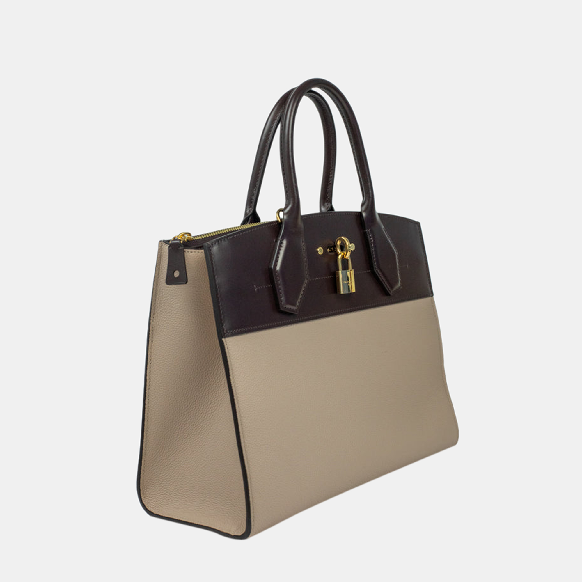 

Louis Vuitton Beige/Brown Leather City Steamer Shoulder Bag