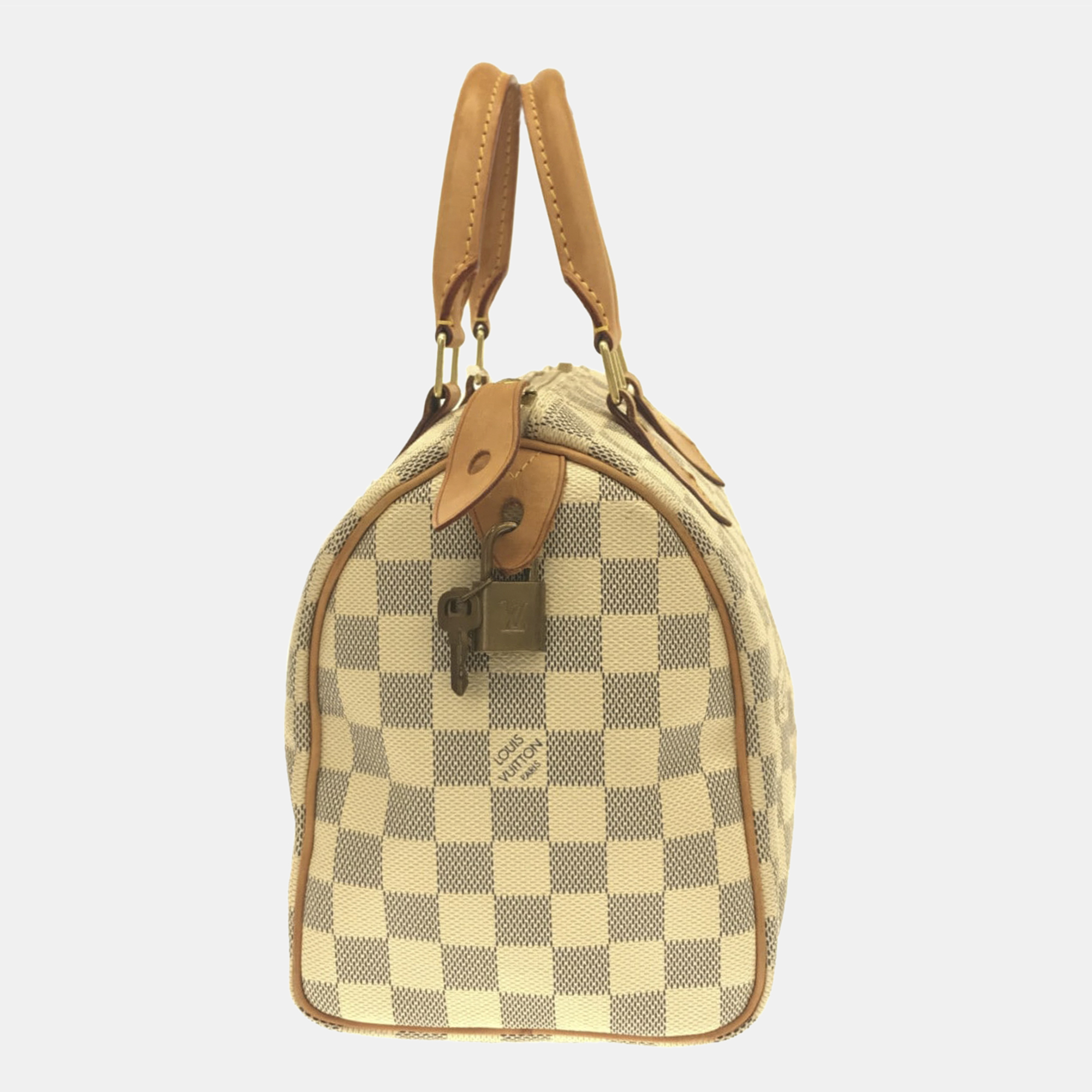 

Louis Vuitton White Damier Azur Speedy 25
