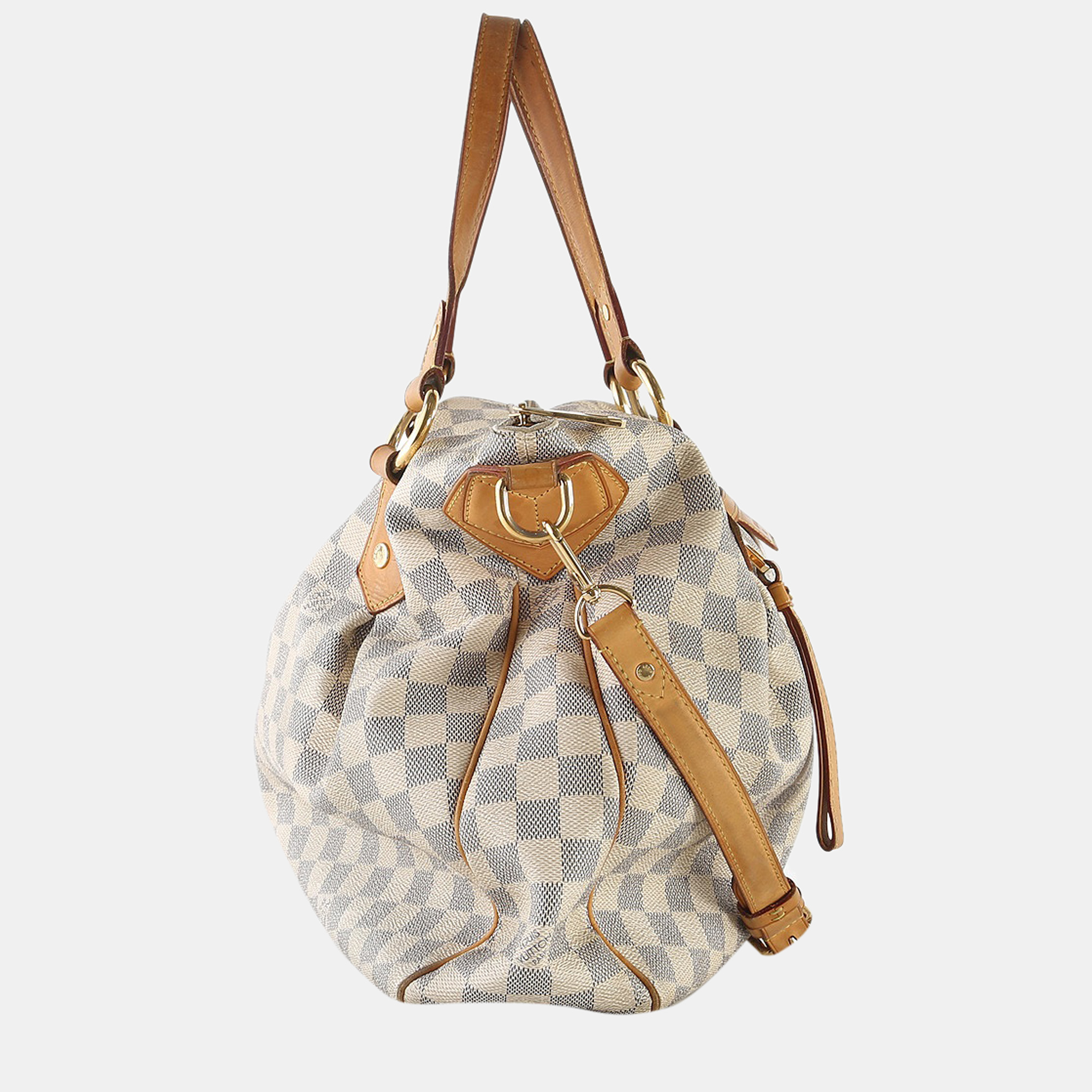 

Louis Vuitton Damier Azur Canvas Evora GM Bag, Beige