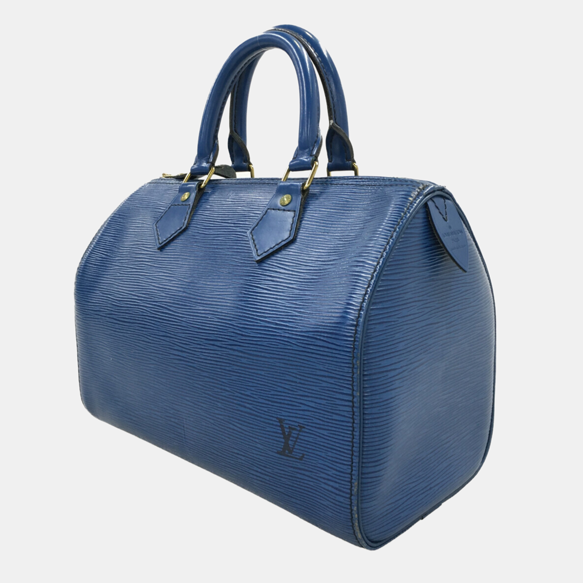 

Louis Vuitton Blue Epi Leather Speedy 25 Duffel Bag
