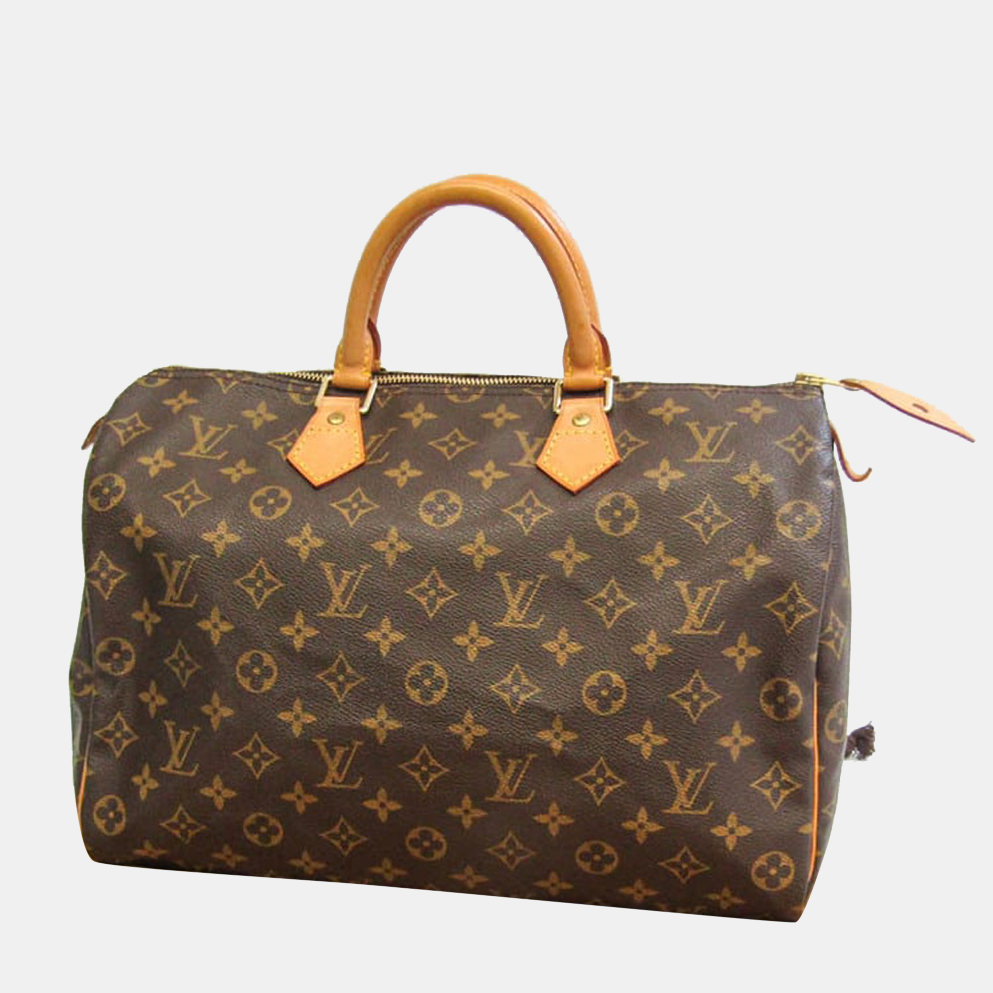 

Louis Vuitton Brown Monogram Canvas Speedy 35 Top Handle Bag
