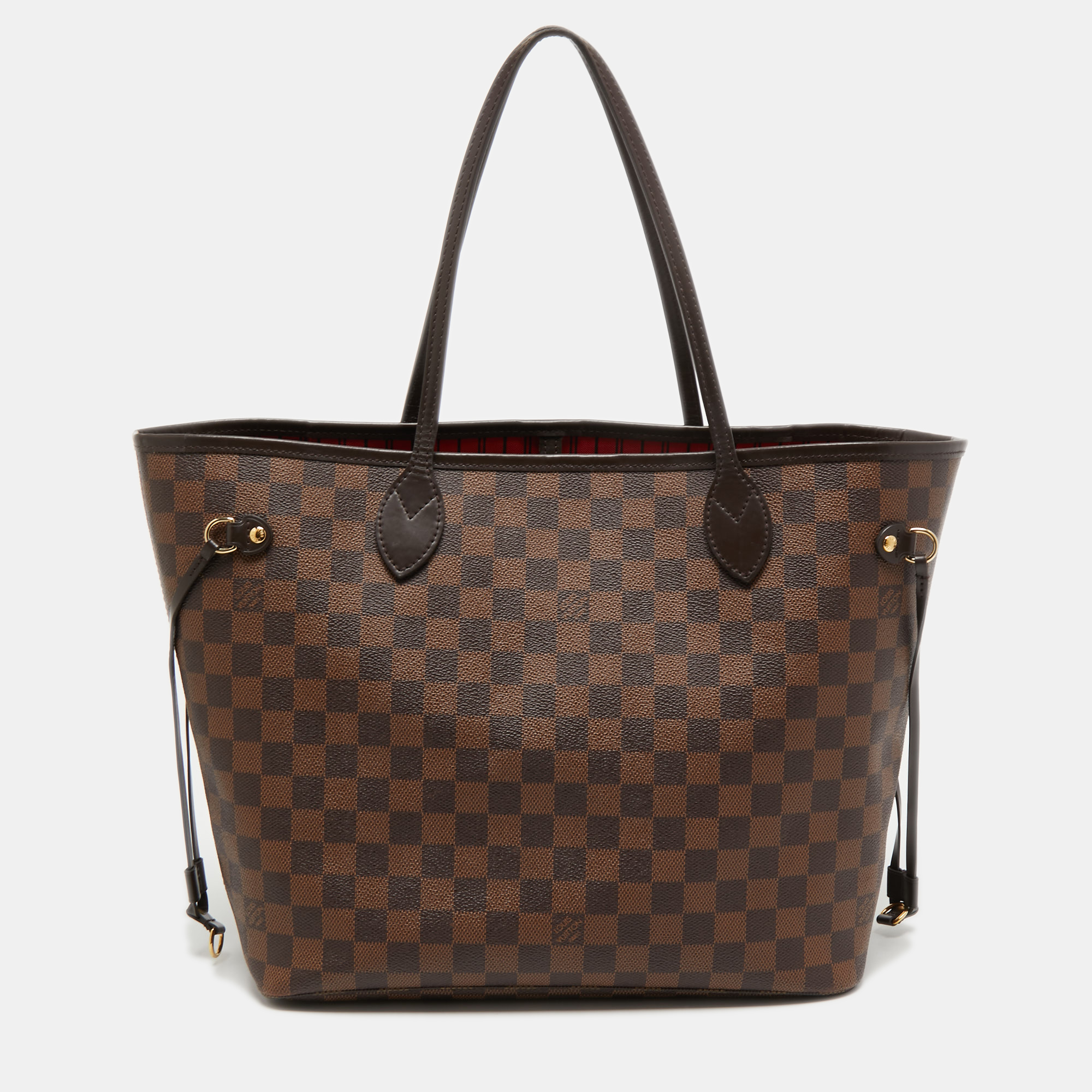 Louis Vuitton Brown Damier Ebene Canvas Neverfull MM Tote Bag