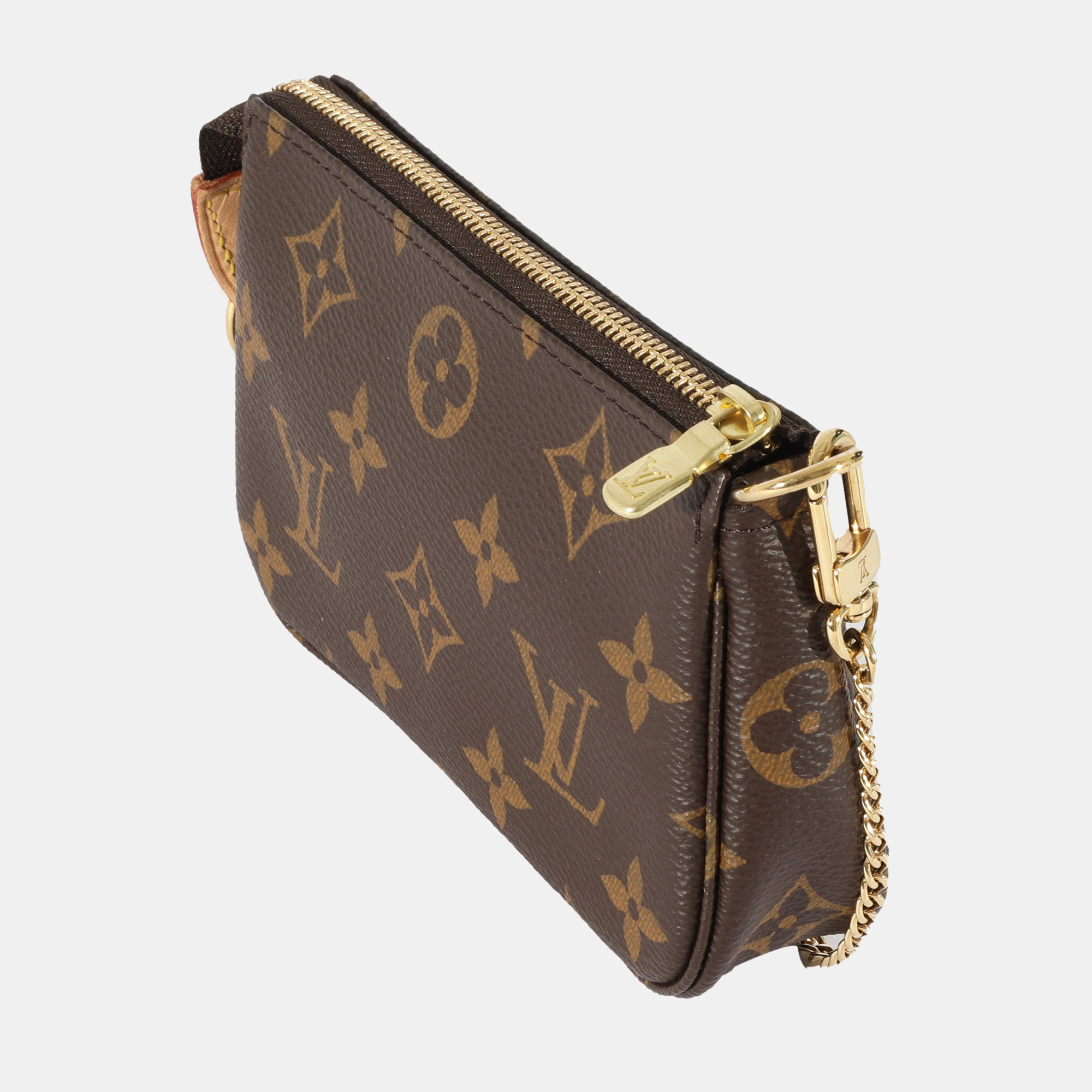 

Louis Vuitton Monogram Canvas Mini Pochette Accessoires Bag, Brown