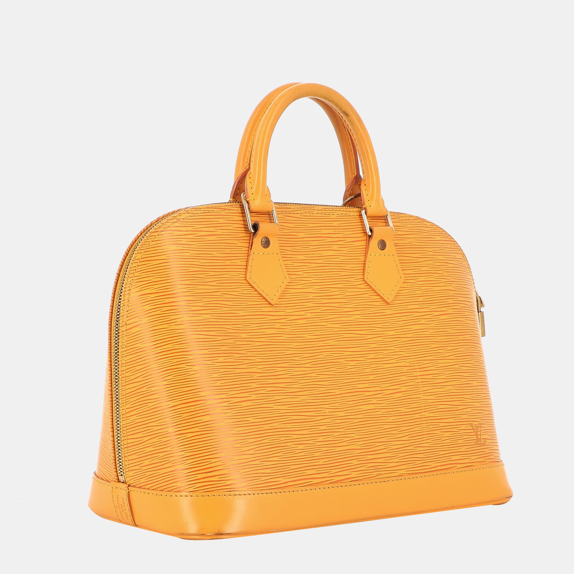 

Louis Vuitton Yellow Epi Leather Alma Bag