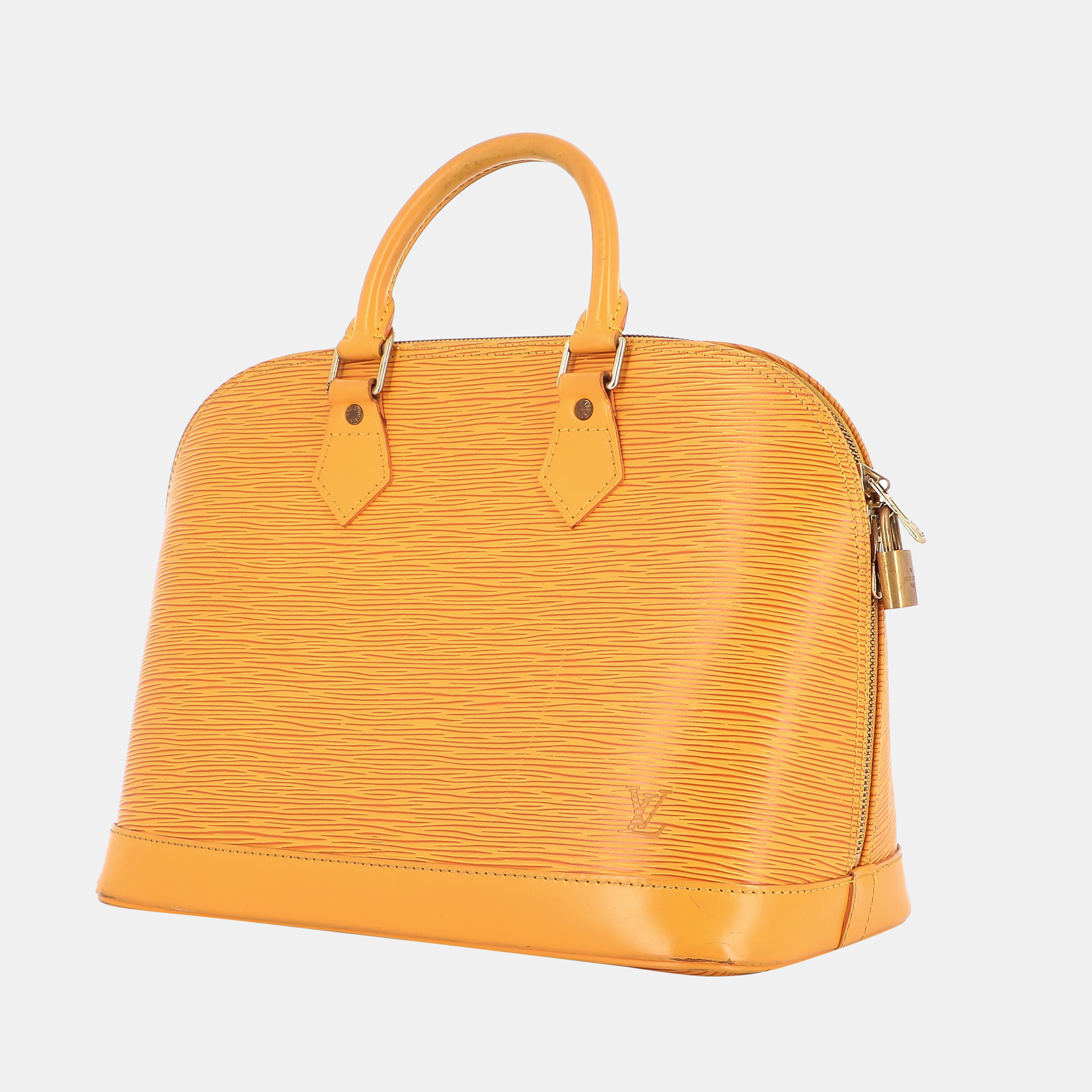 

Louis Vuitton Yellow Epi Leather Alma Bag