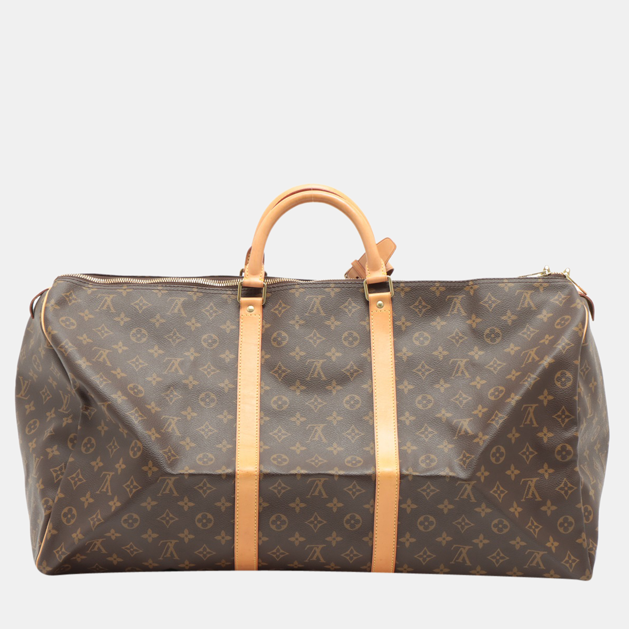 

Louis Vuitton Brown Canvas Monogram Keepall 60 Duffel Bag