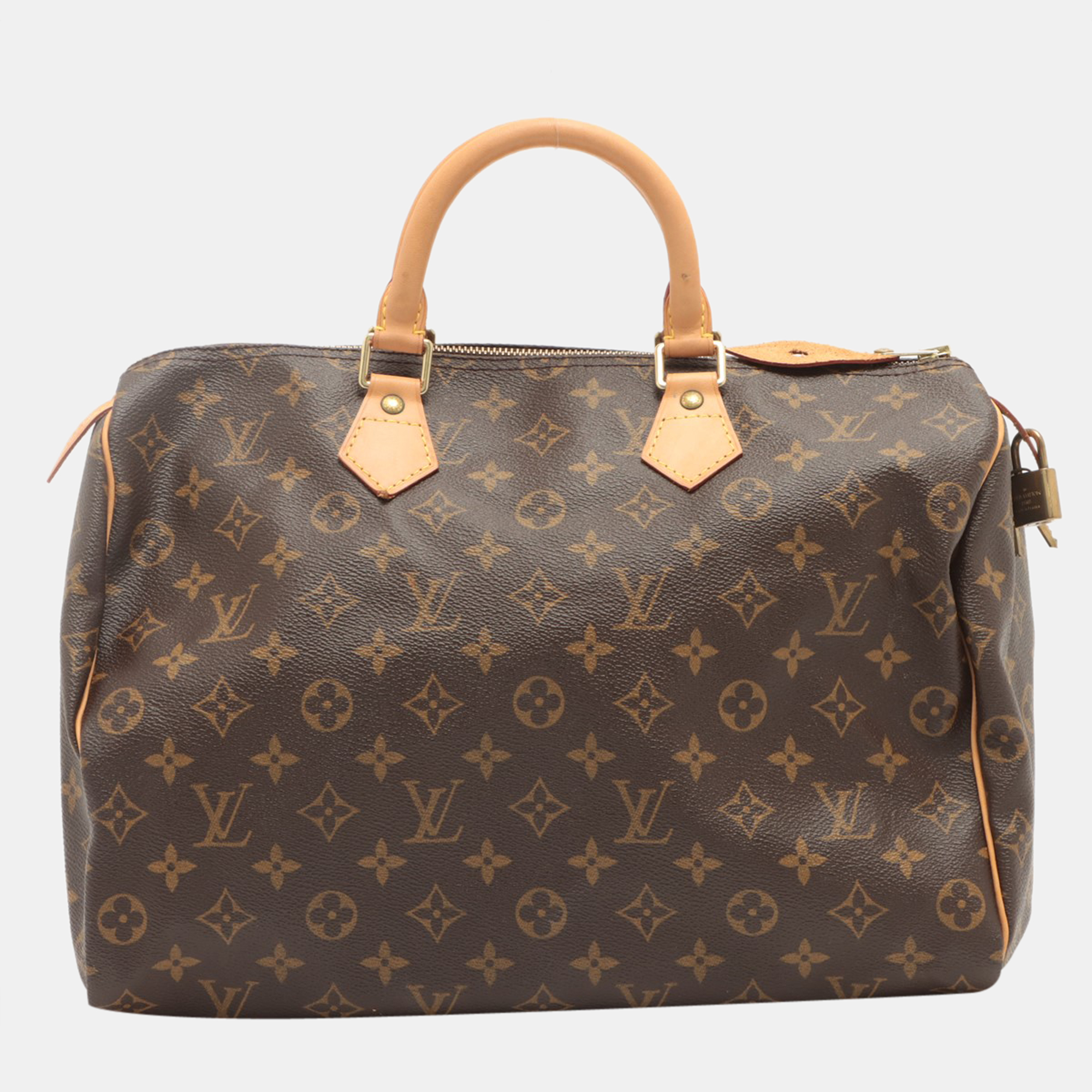 

Louis Vuitton Brown Monogram Canvas Speedy 35 Satchel