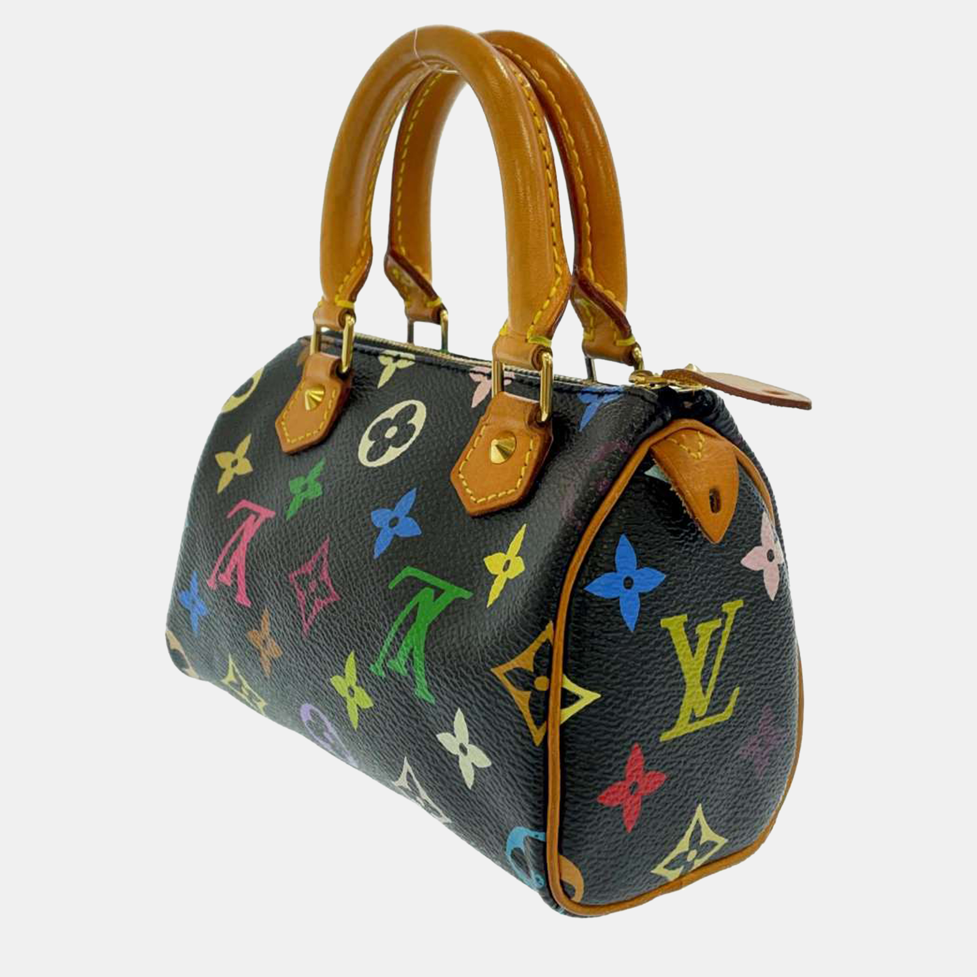 

Louis Vuitton Black Monogram Multicolore Speedy Mini Bag, Multicolor