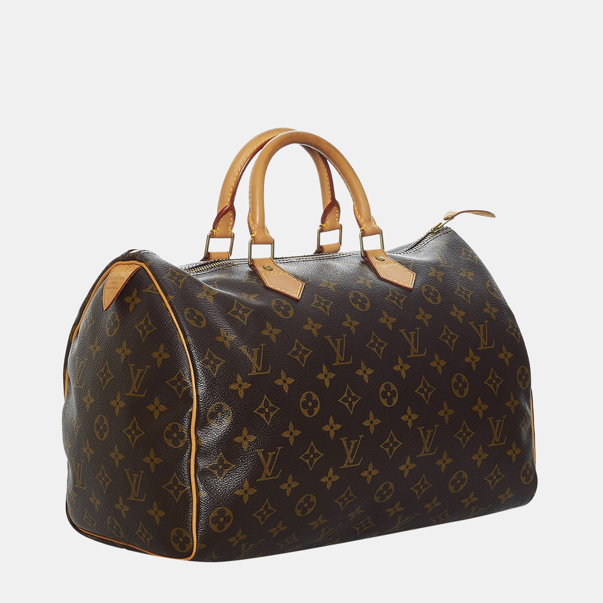 

Louis Vuitton Brown Monogram Speedy 35
