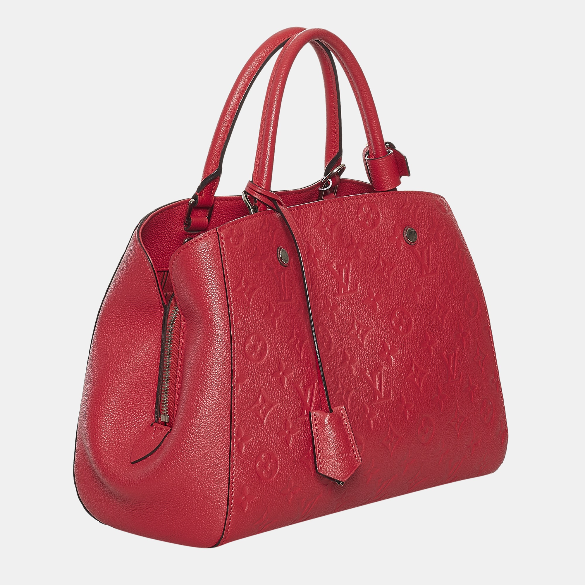 

Louis Vuitton Red Monogram Empreinte Montaigne MM