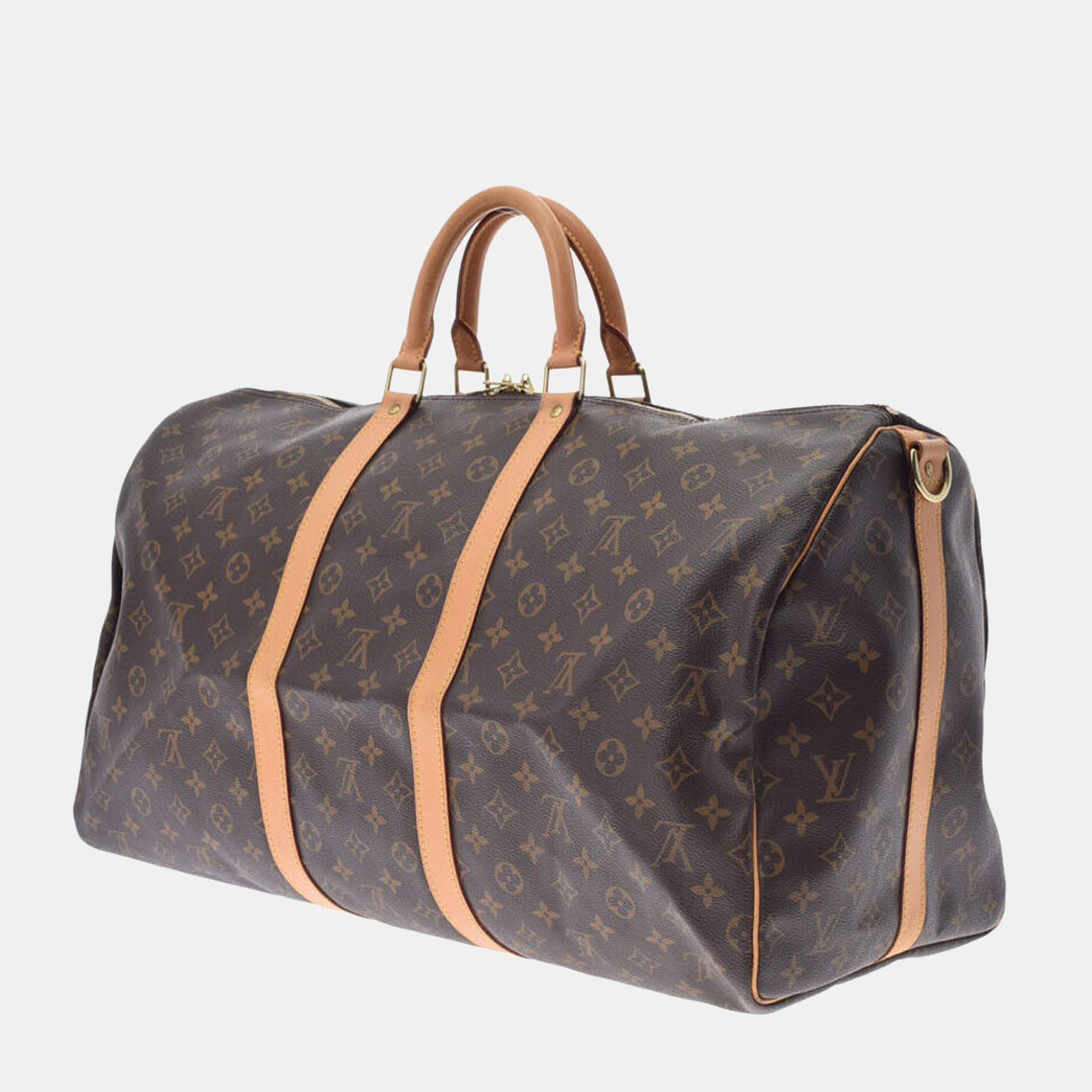

Louis Vuitton Brown Monogram Canvas Keepall 55 Duffel Bag