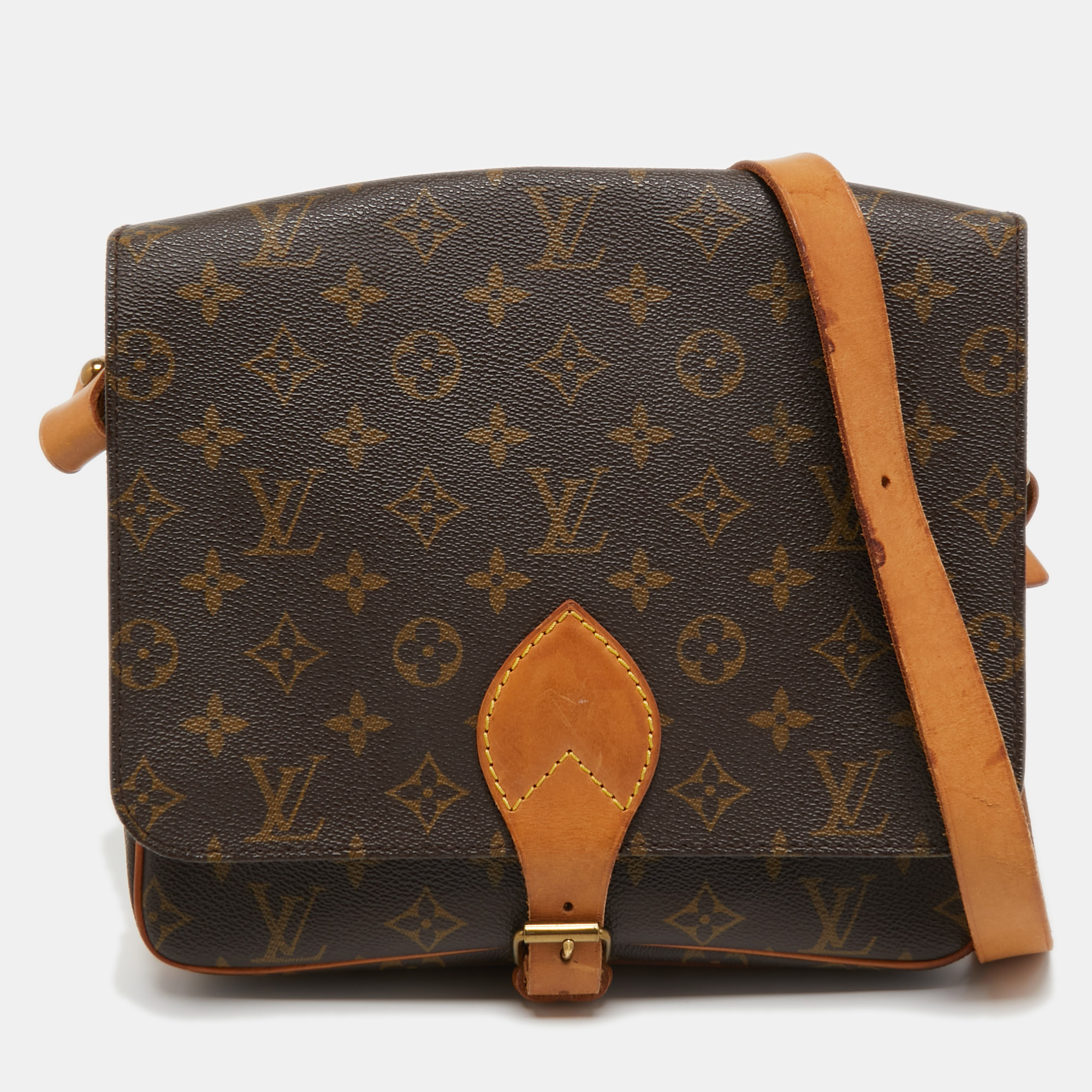Pre Owned Louis Vuitton Monogram Canvas Cartouchiere GM Bag