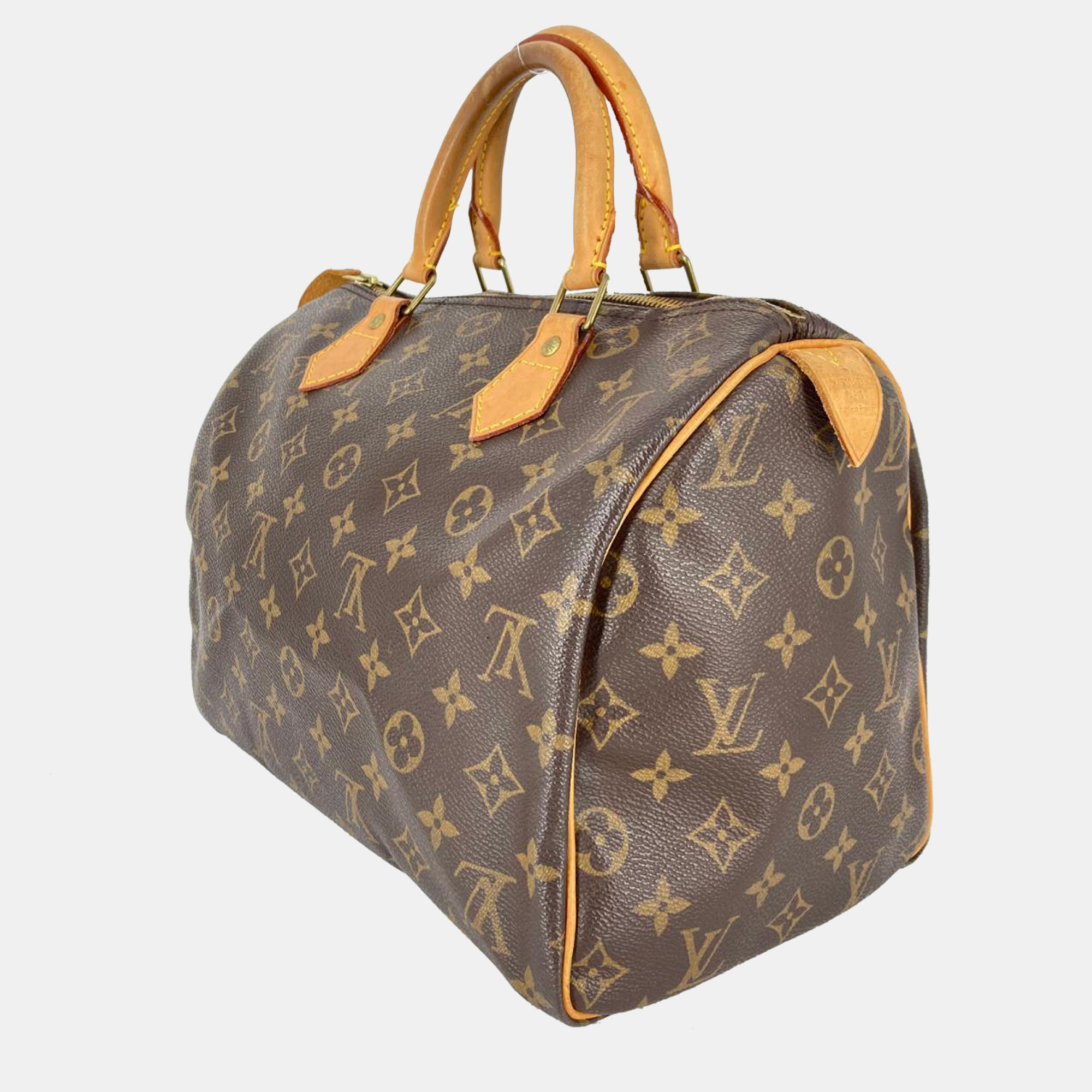 

Louis Vuitton Brown Canvas Monogram Speedy 30 Satchel Bag