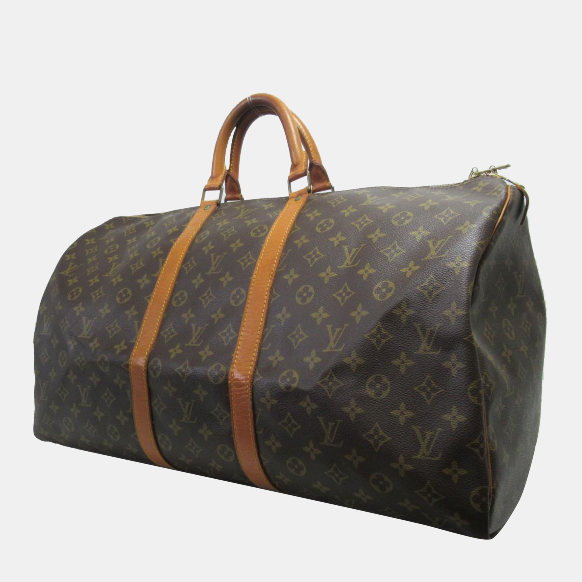 

Louis Vuitton Brown Canvas Monogram Keepall 55 Duffel Bag