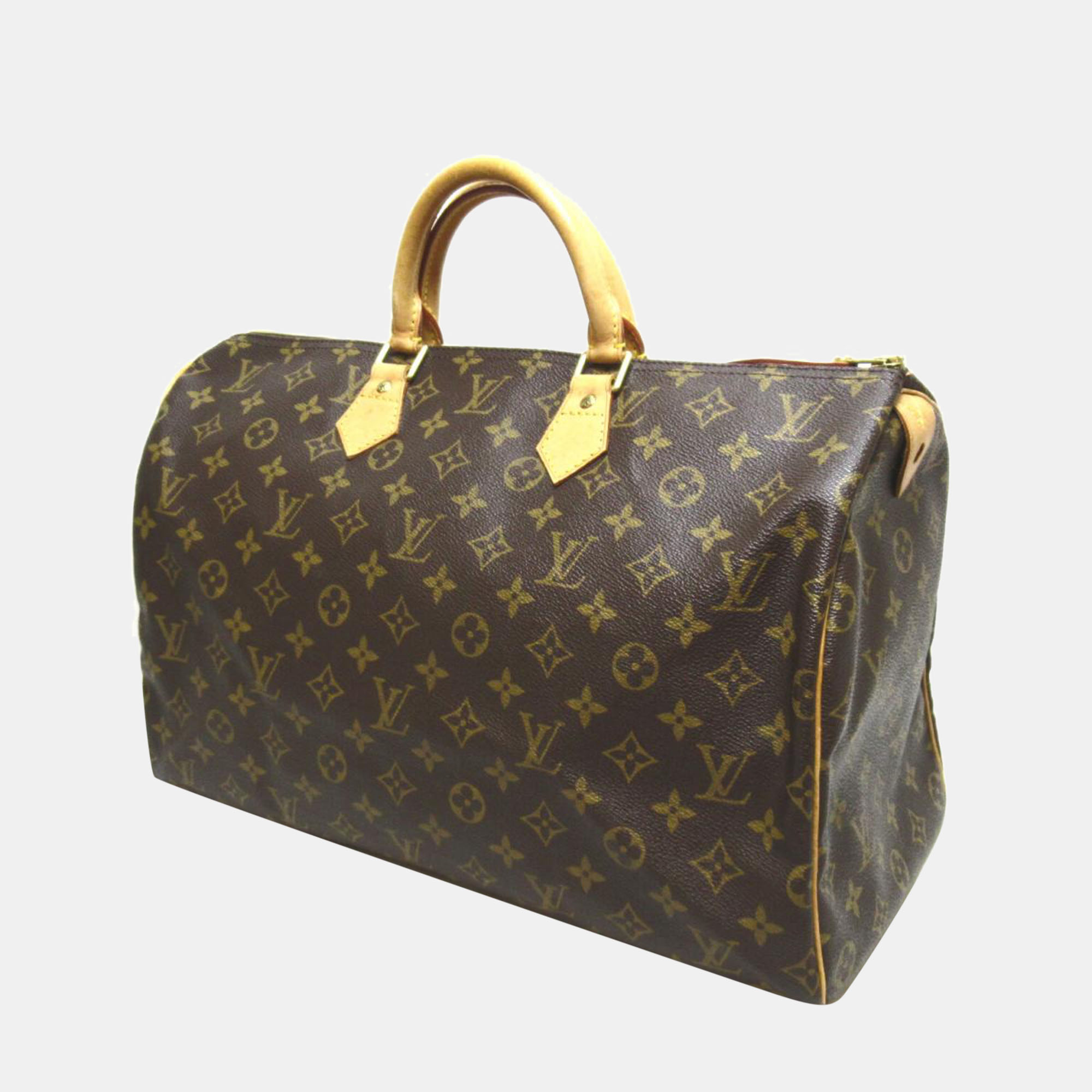 

Louis Vuitton Brown Canvas Monogram Speedy 40 Satchel Bag