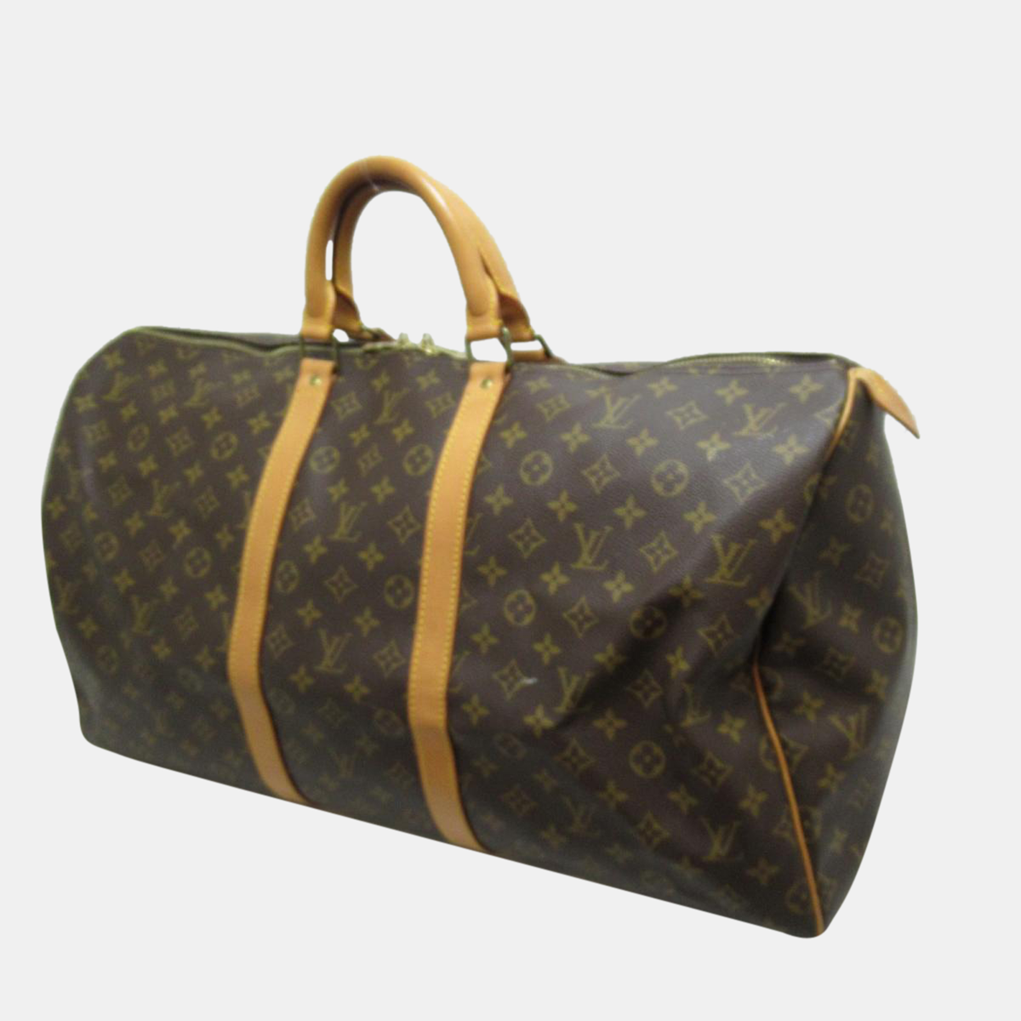

Louis Vuitton Brown Canvas Monogram Keepall 55 Duffel Bag