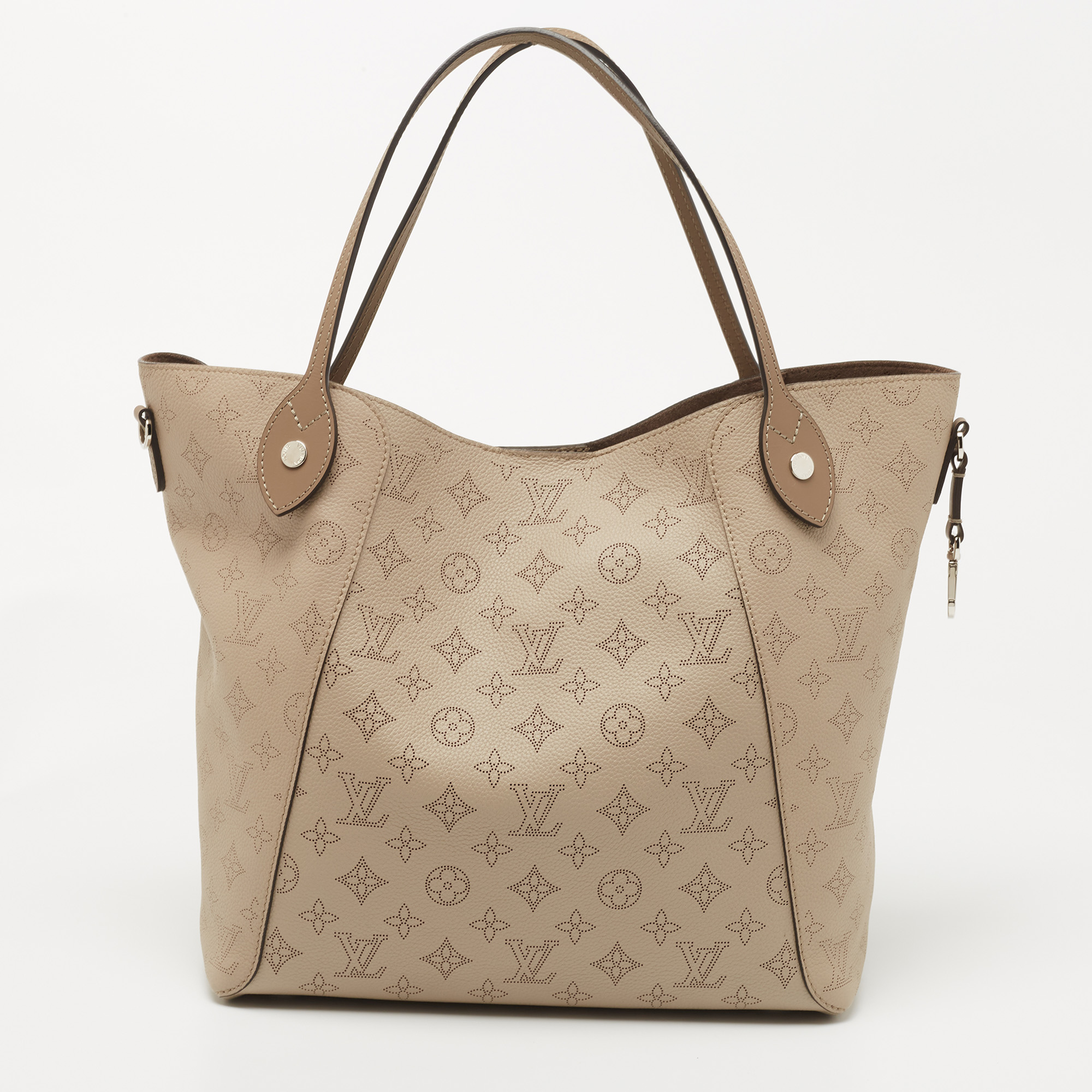 M54351 Louis Vuitton Mahina Leather Hina PM-Galet Gray