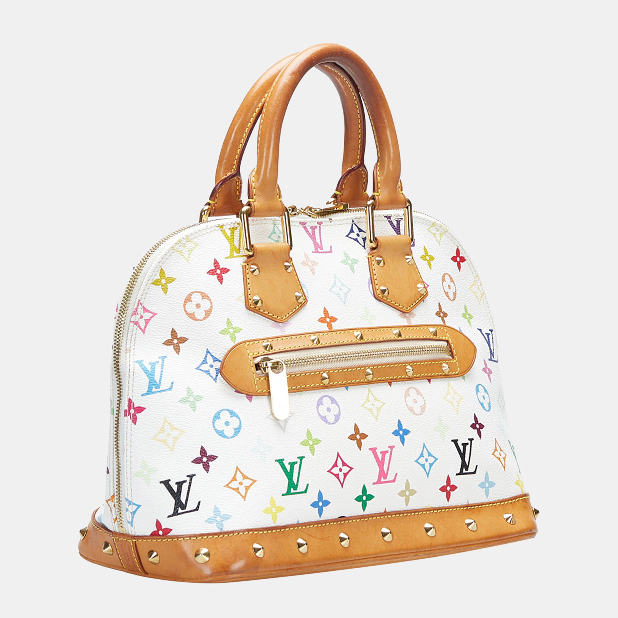 

Louis Vuitton White Monogram Multicolore Alma PM