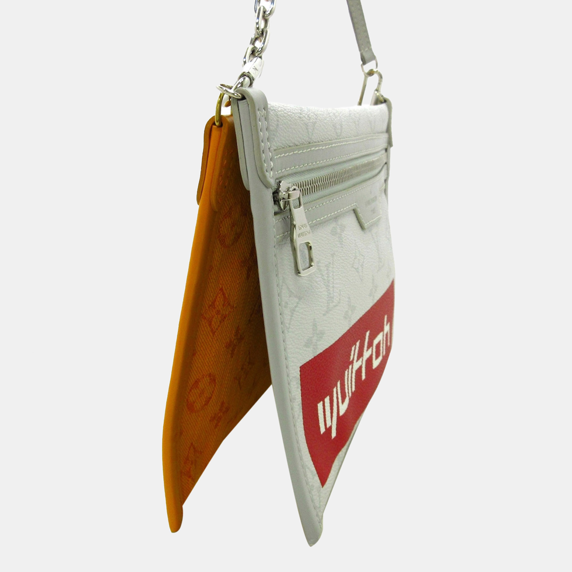 

Louis Vuitton Grey Monogram Double Flat Messenger