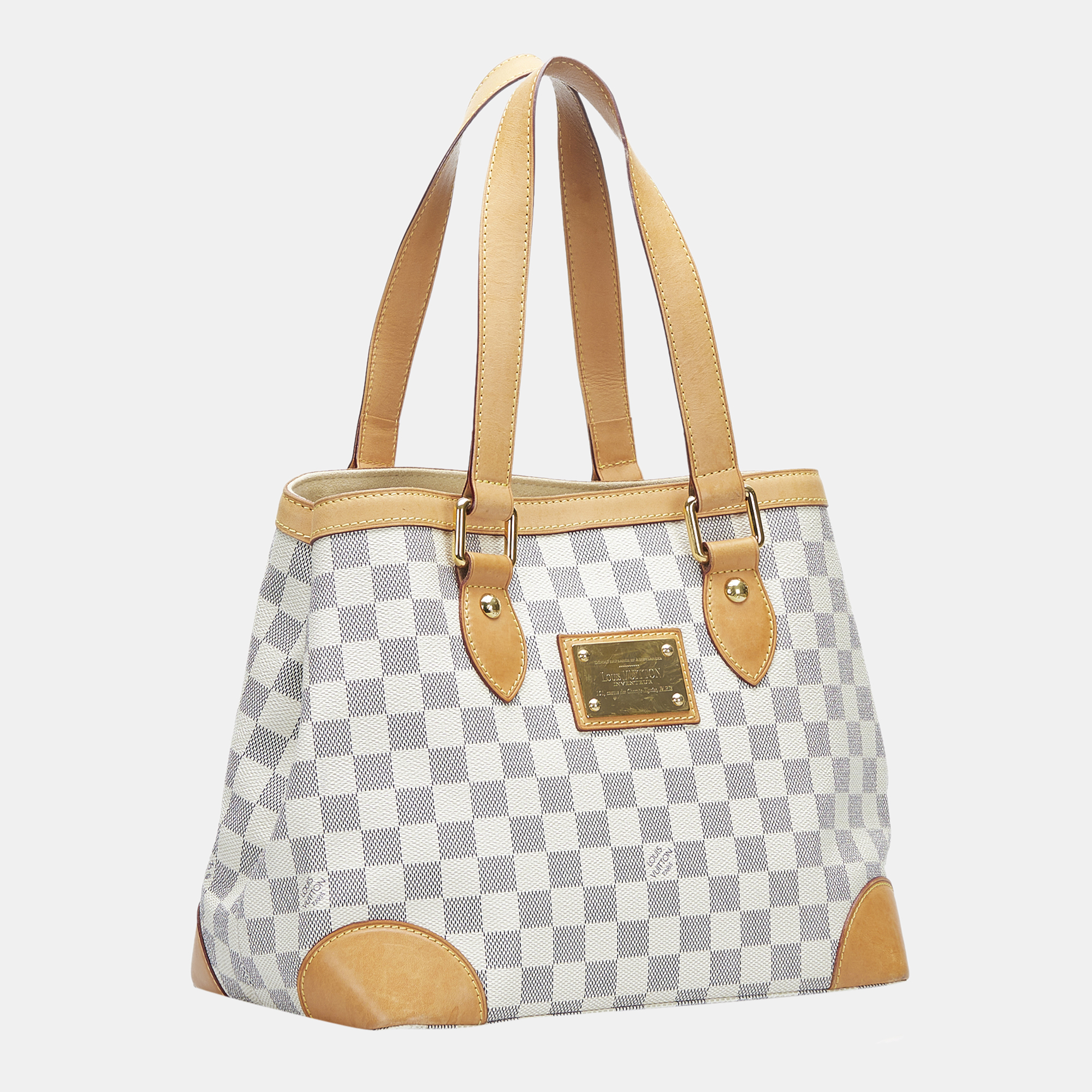 

Louis Vuitton White Damier Azur Hampstead PM