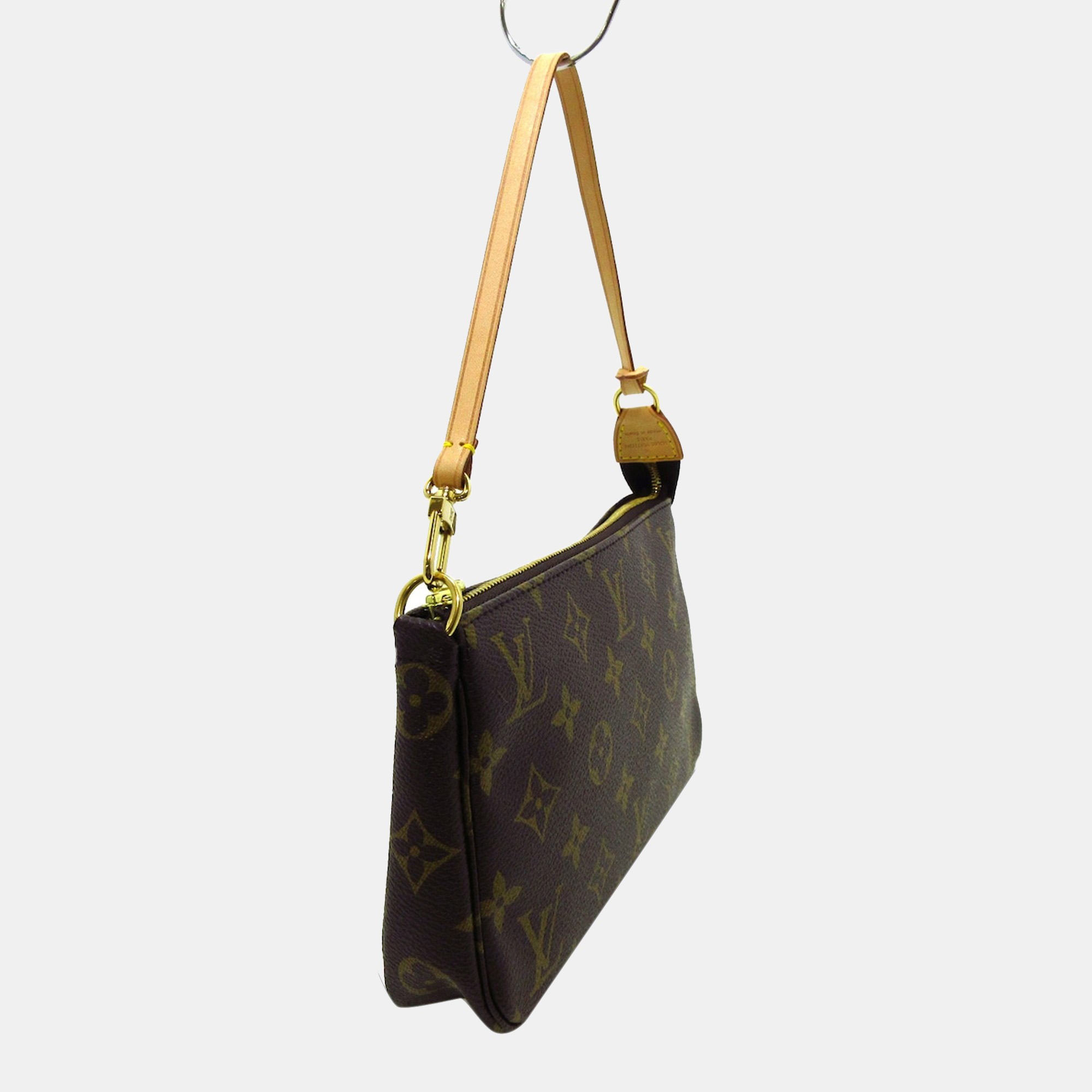 

Louis Vuitton Brown Canvas Monogram Pochette Accessoires Clutch Bag