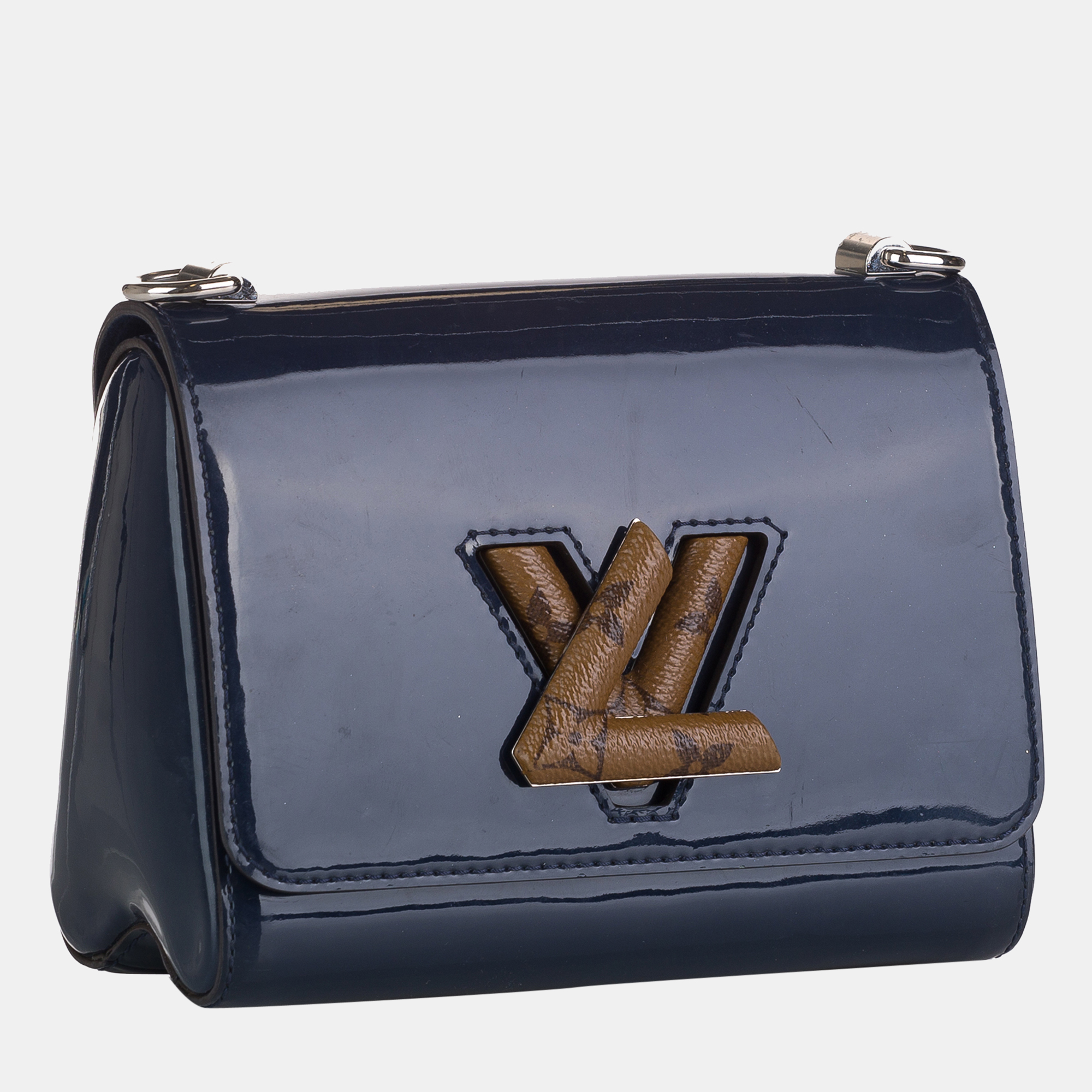 

Louis Vuitton Blue/Brown Vernis Twist PM