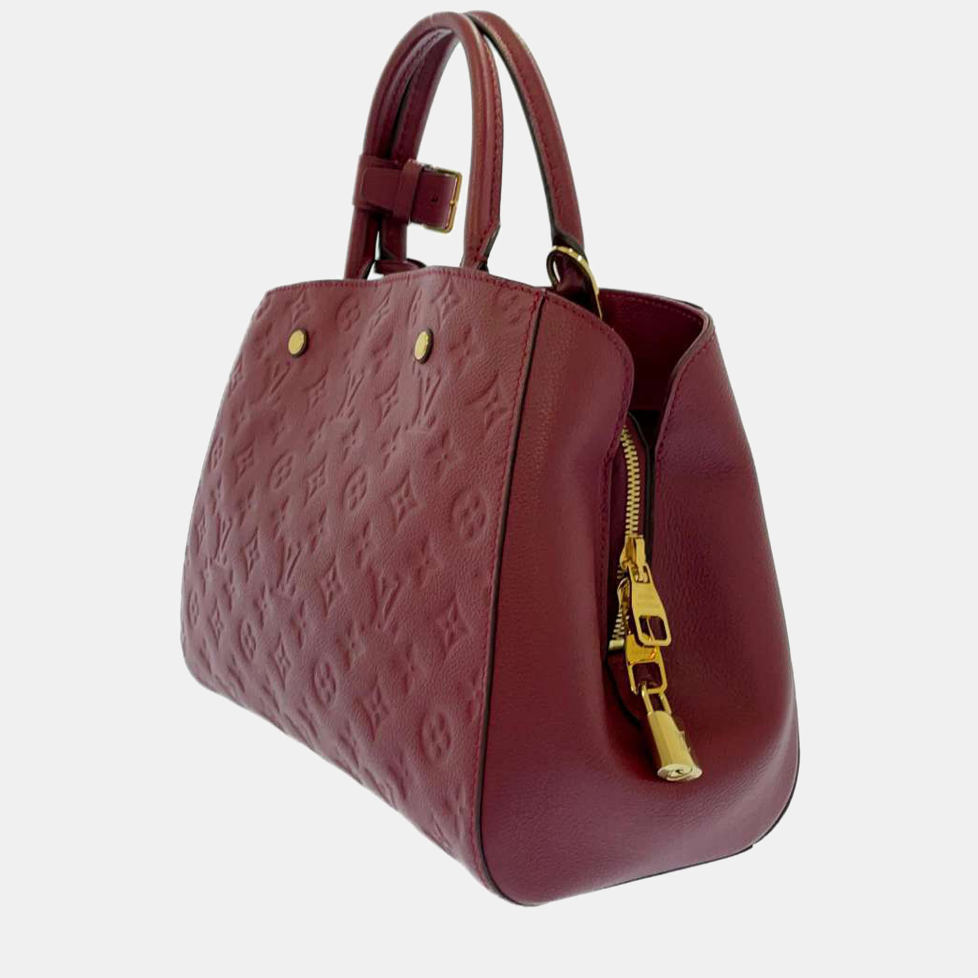 

Louis Vuitton Red Monogram Empreinte Leather Montaigne MM Bag